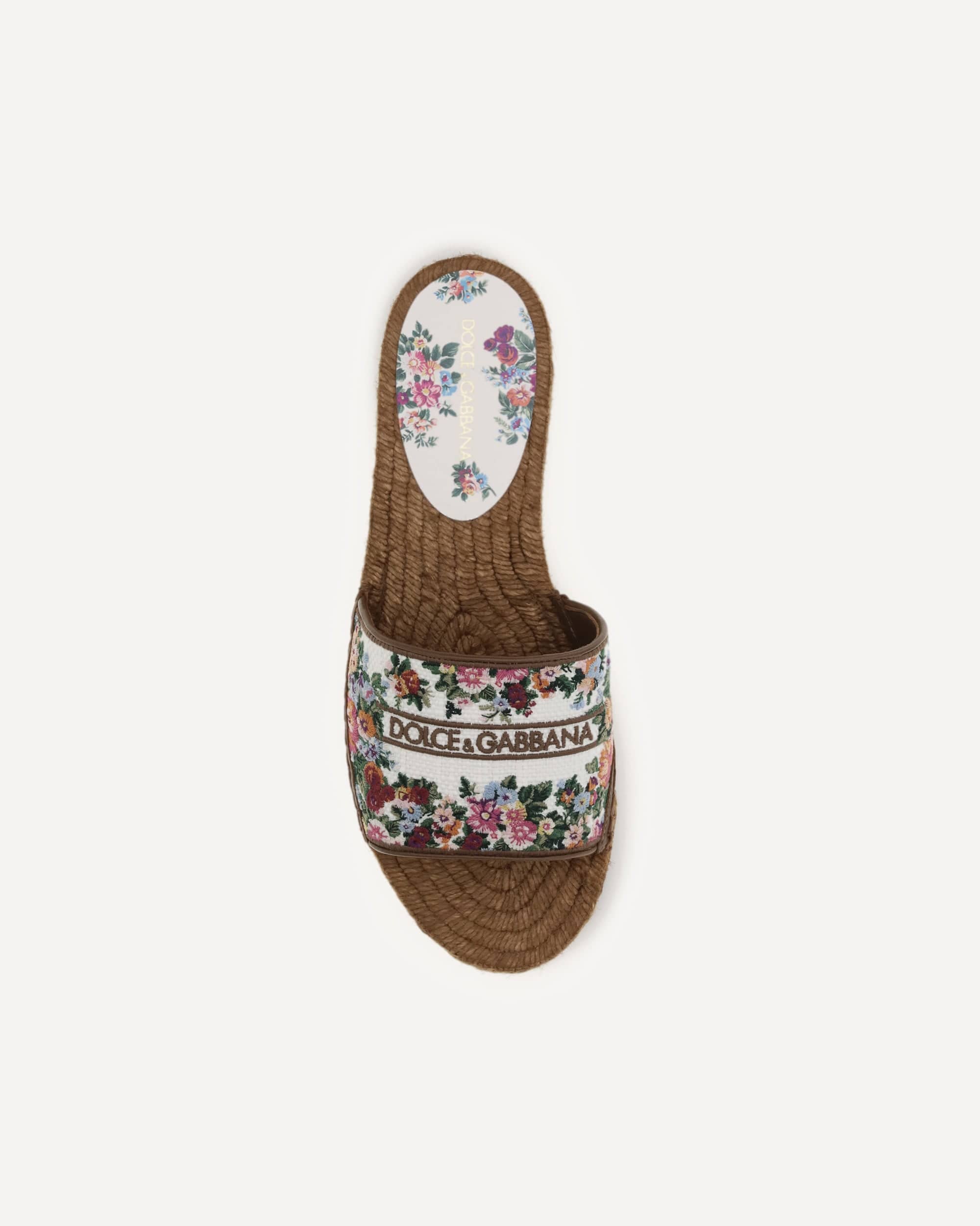 Dolce & Gabbana Embroidered Espadrille Sandals