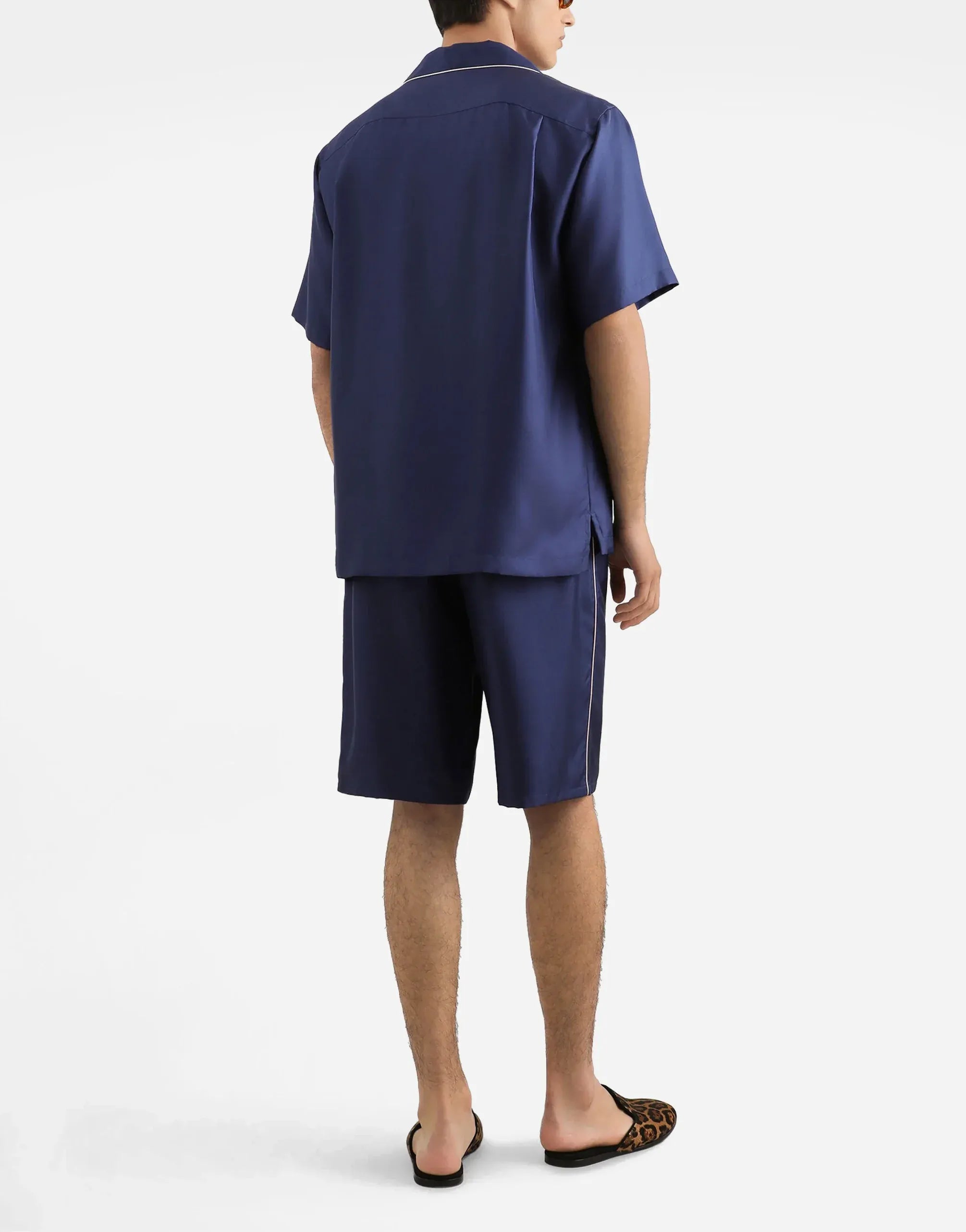 Dolce & Gabbana Embroidered Hawaii Silk Shirt