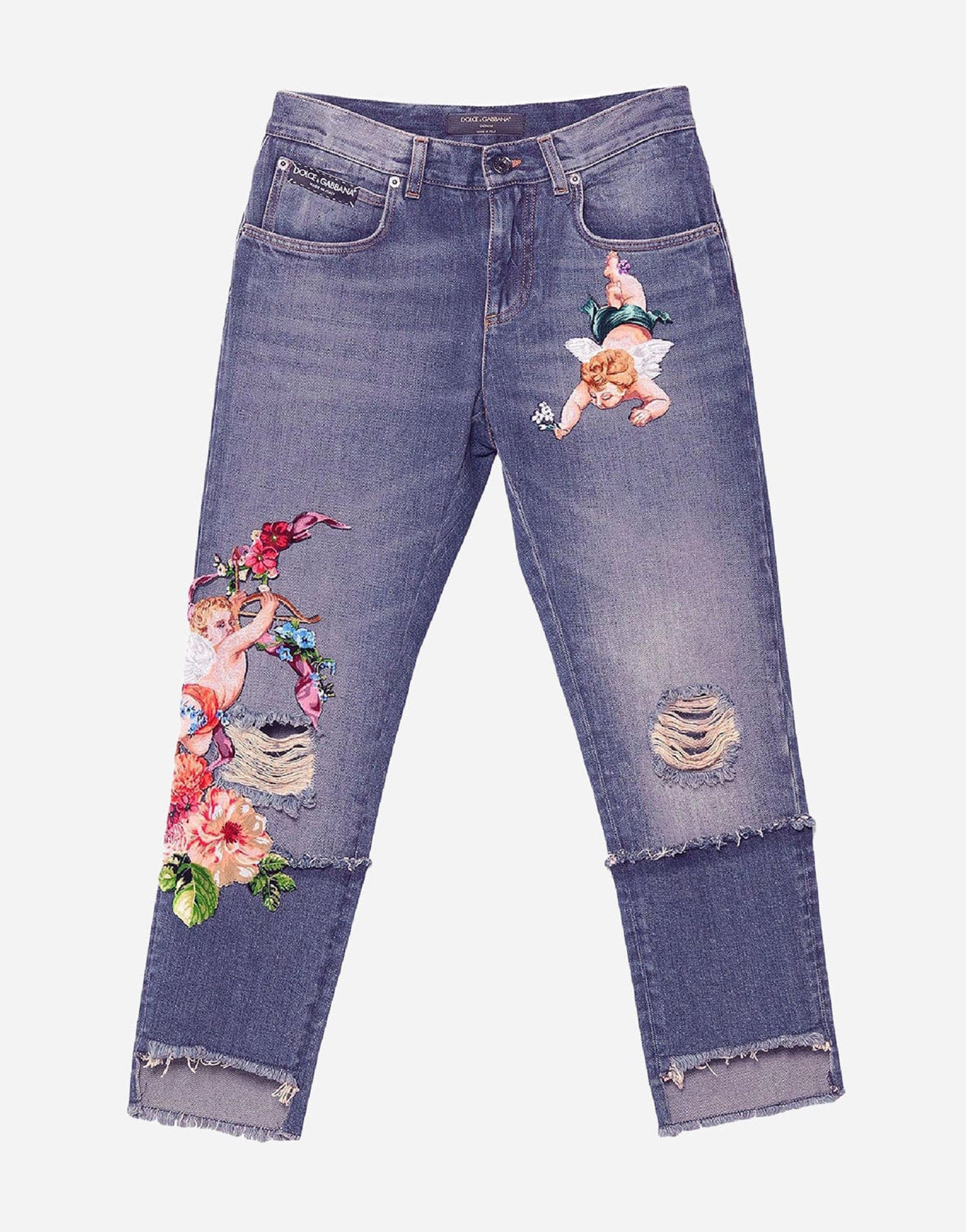 Dolce & Gabbana Embroidered Jeans