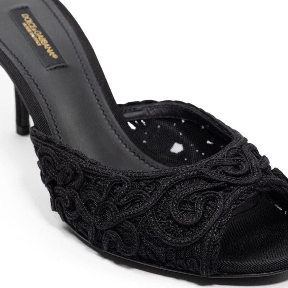 Dolce & Gabbana Embroidered Keira Slides