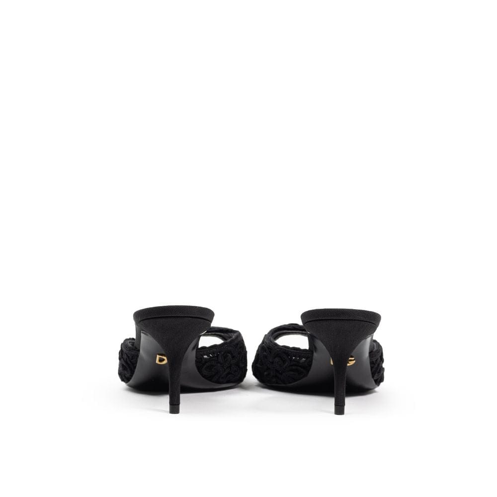 Dolce & Gabbana Embroidered Keira Slides