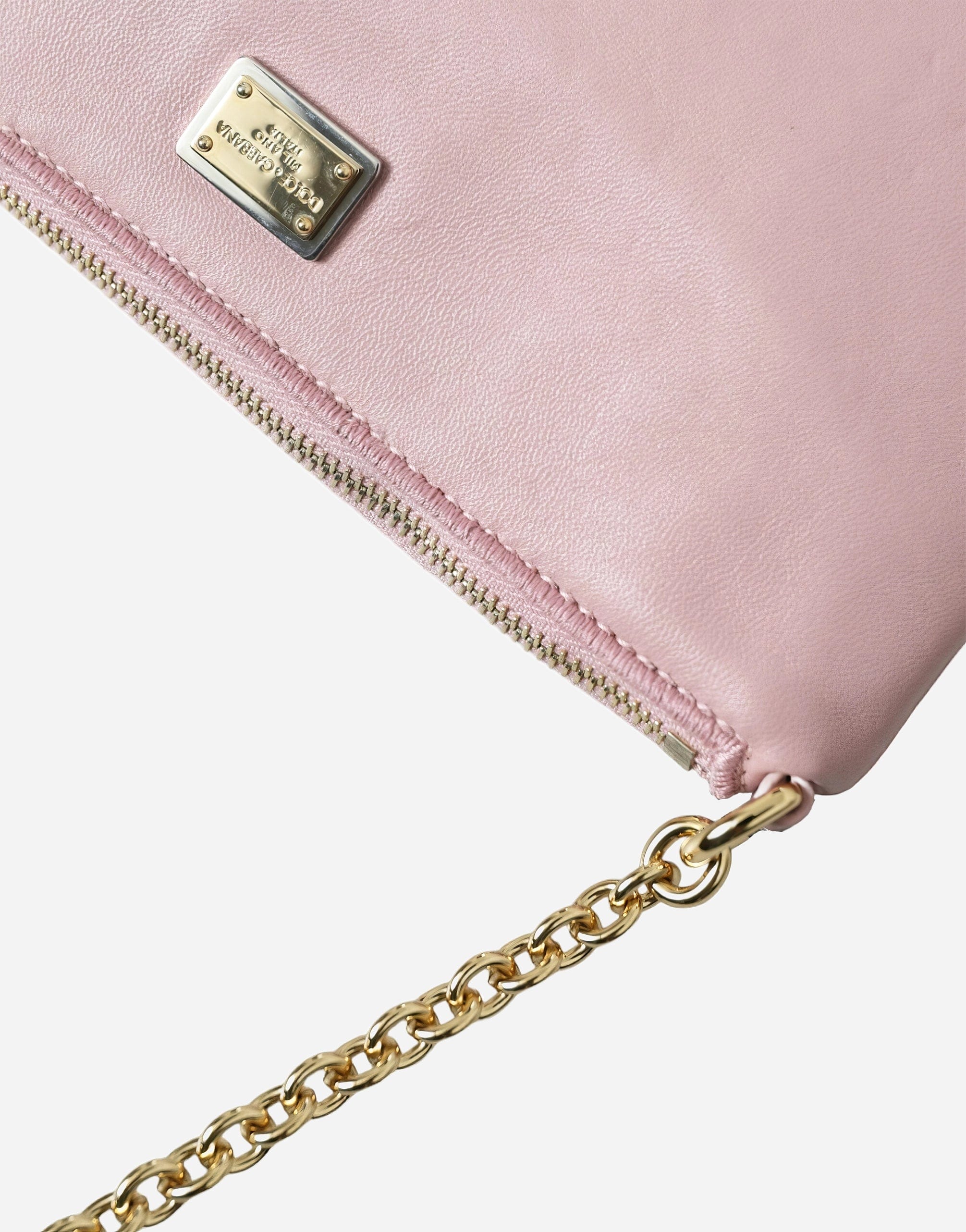 Dolce & Gabbana Embroidered Leather Shoulder Bag