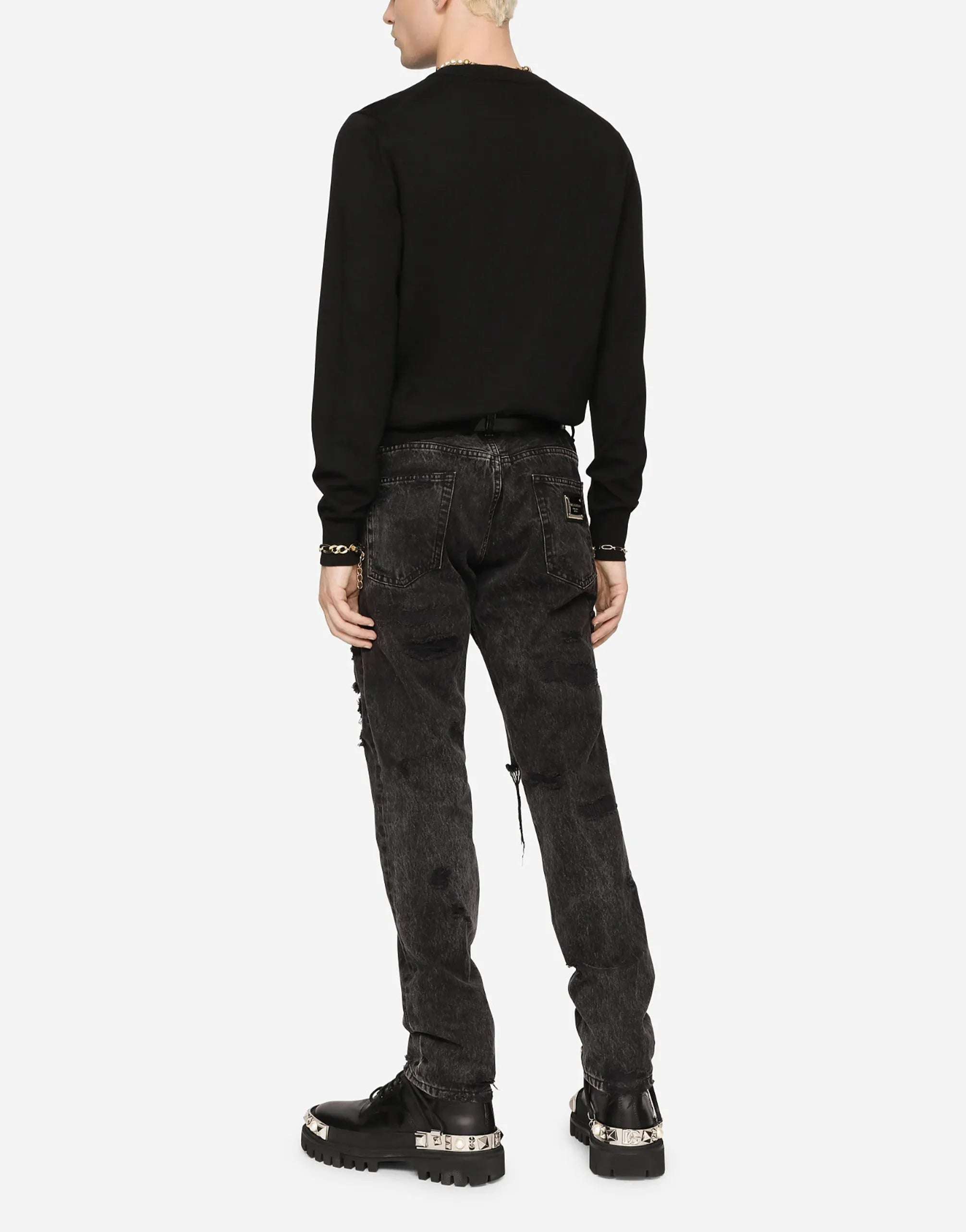 Dolce & Gabbana Dolce & Gabbana Embroidered Logo Sweater