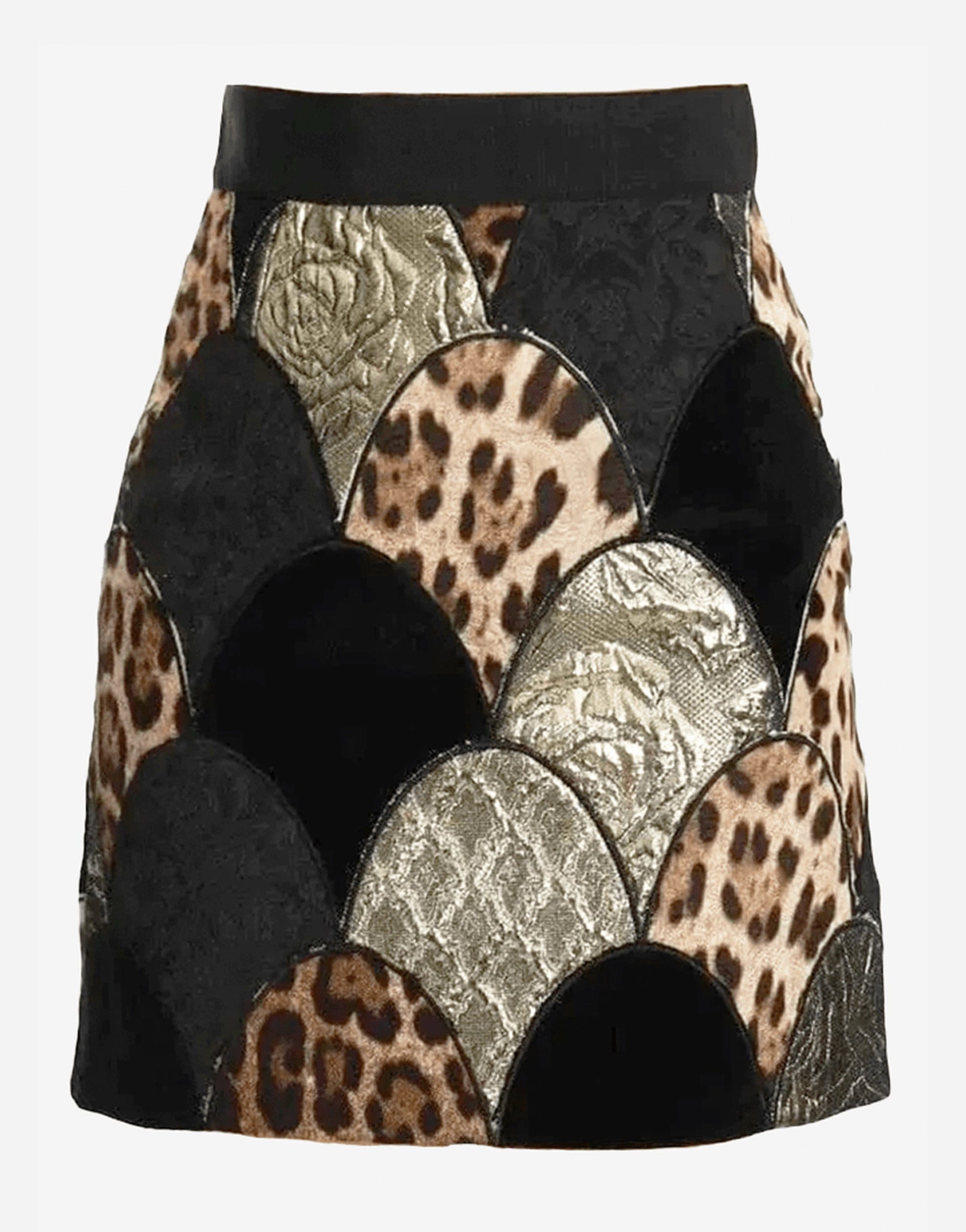 Dolce & Gabbana Embroidered Patchwork Skirt