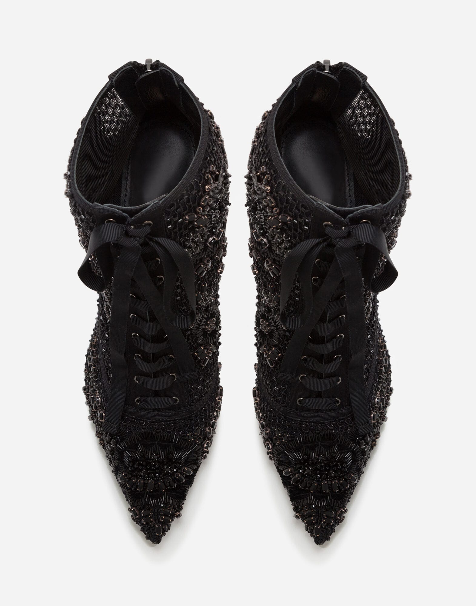 Dolce & Gabbana Dolce & Gabbana Embroidery And Rhinestones Embellished Booties