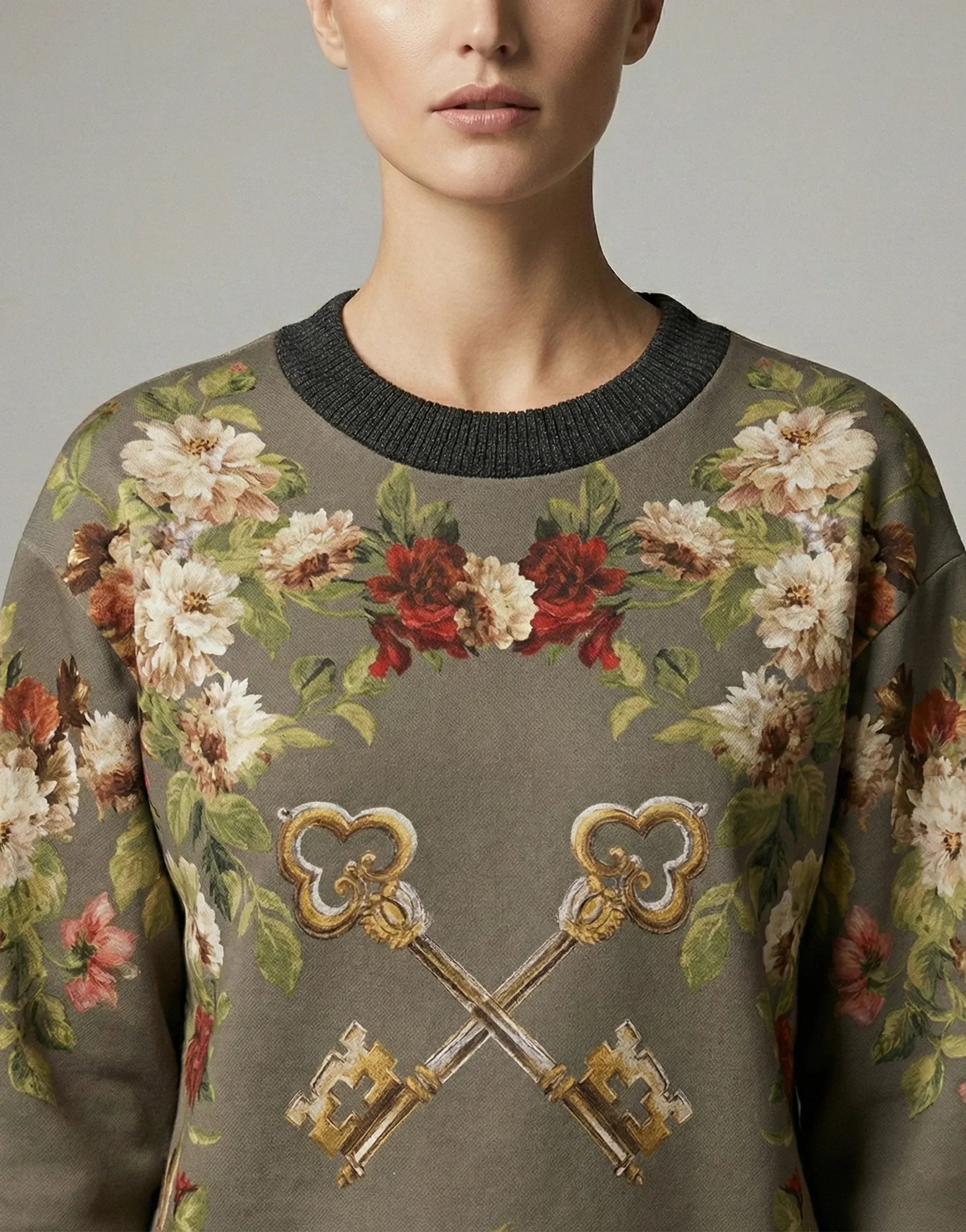 Dolce & Gabbana Enchanted Sicily Print Silk Sweater