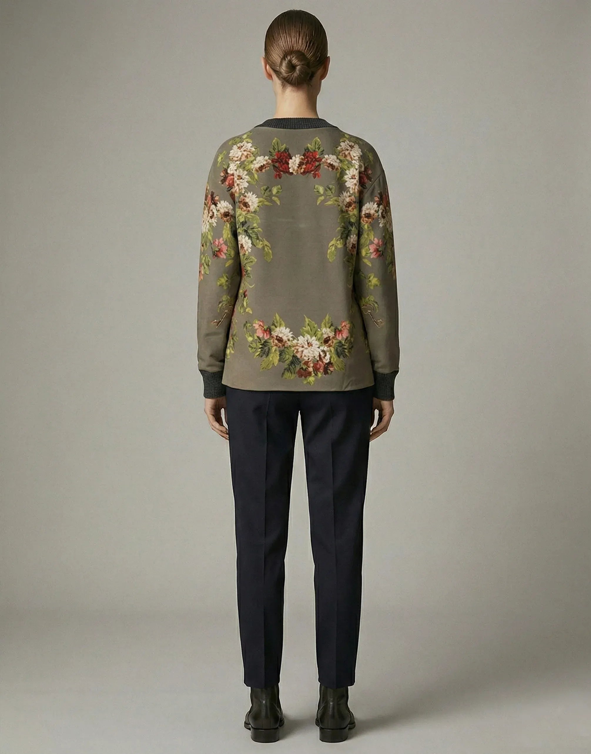 Dolce & Gabbana Enchanted Sicily Print Silk Sweater