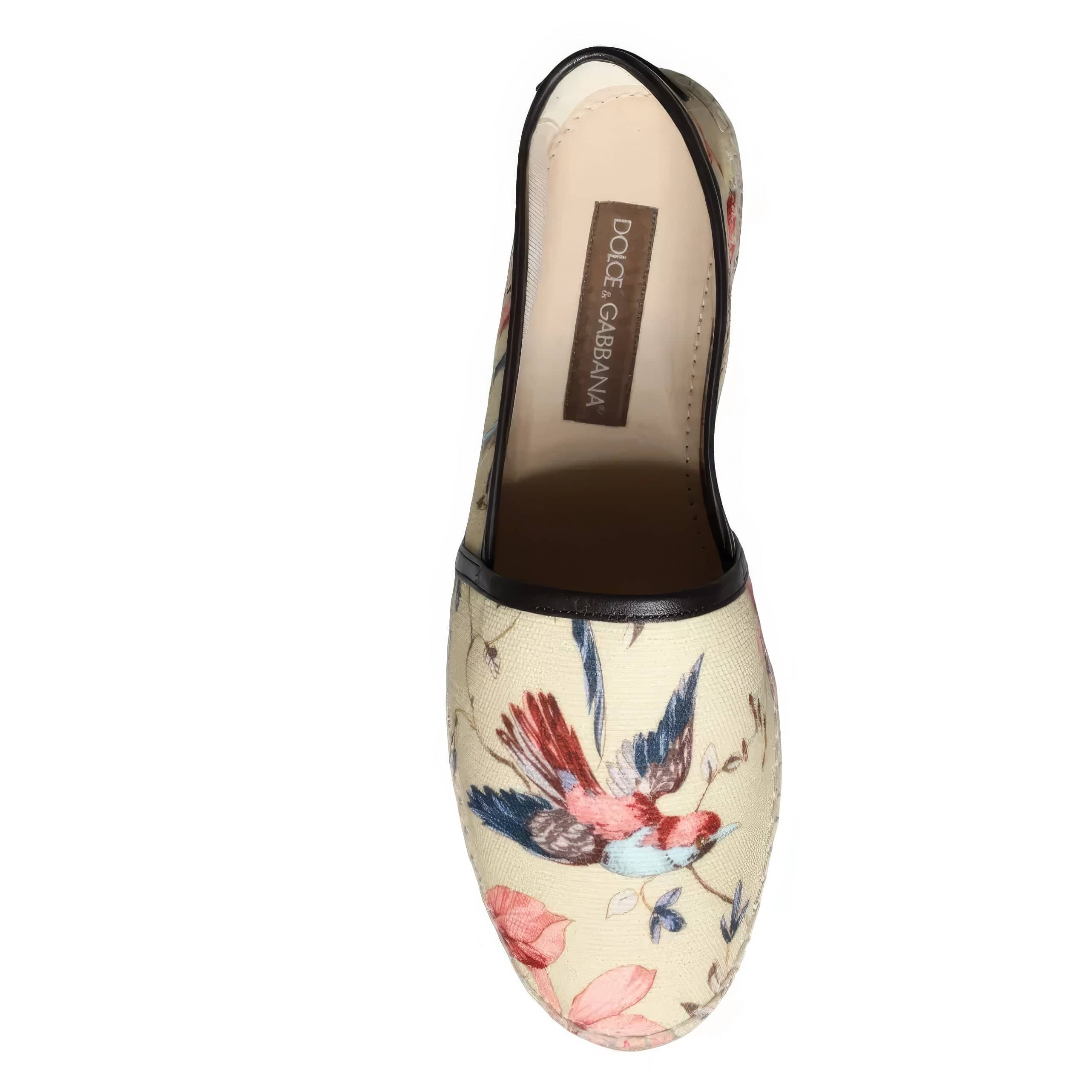 Dolce & Gabbana Espadrilles With Floral Bird Print