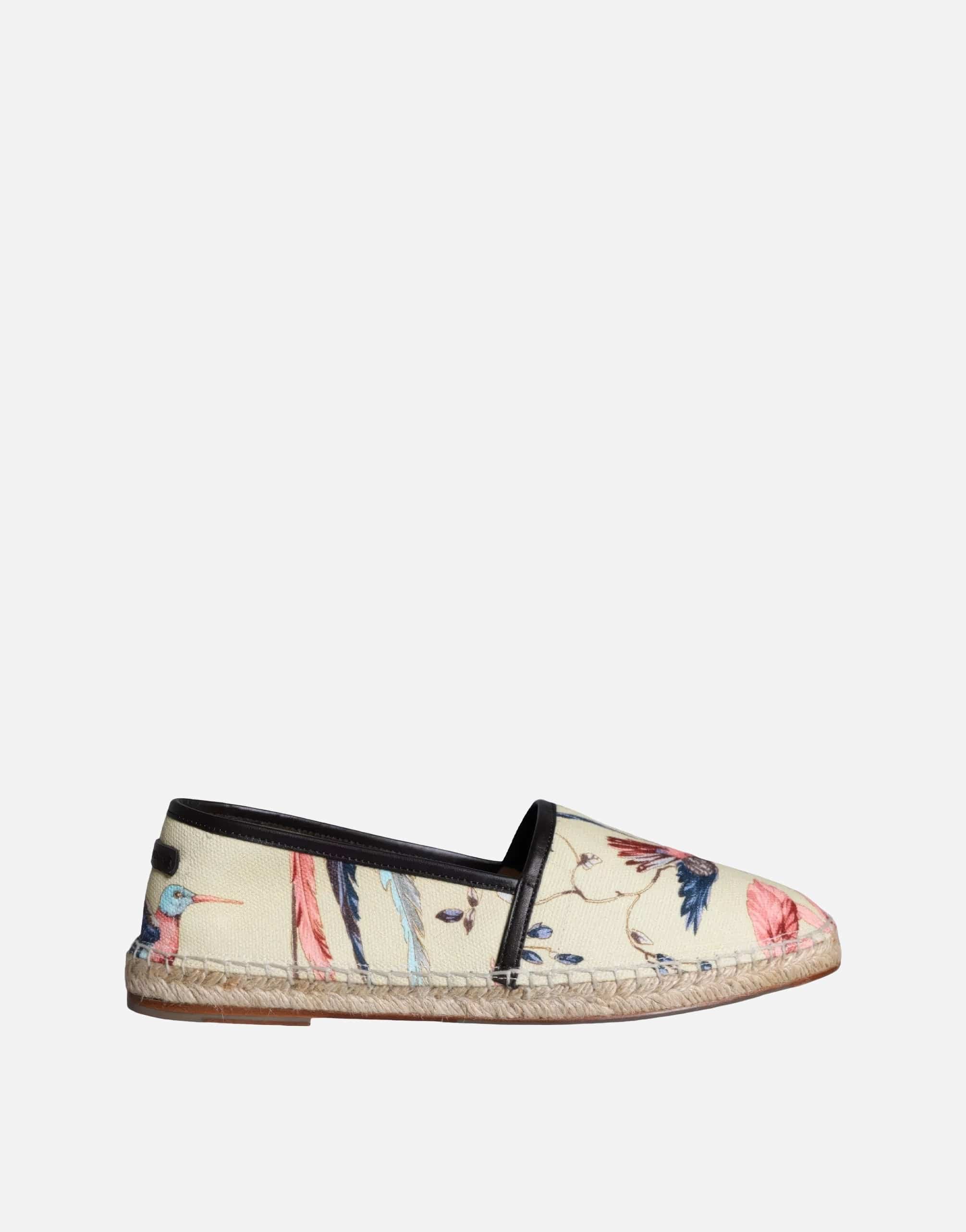 Dolce & Gabbana Espadrilles With Floral Bird Print