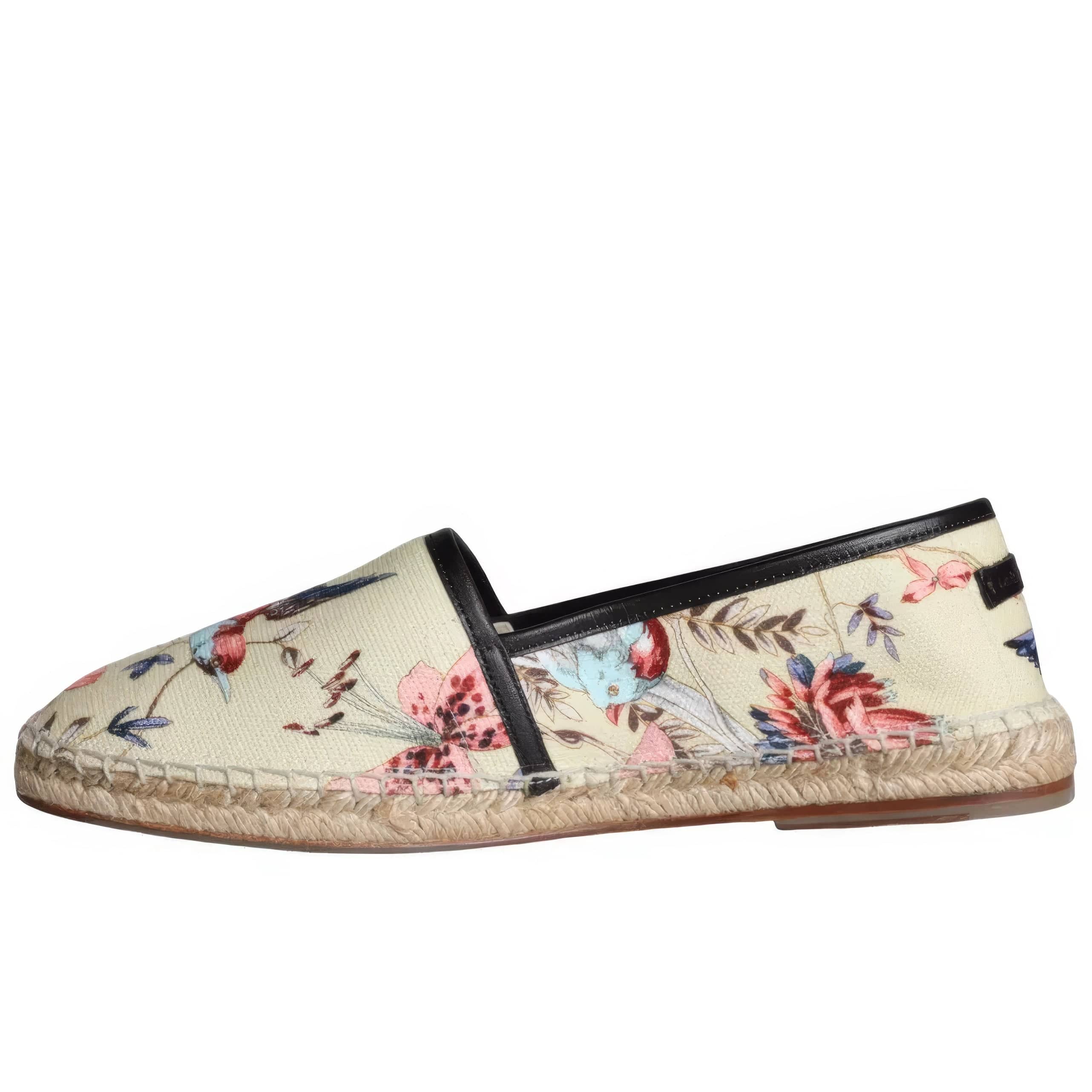 Dolce & Gabbana Espadrilles With Floral Bird Print