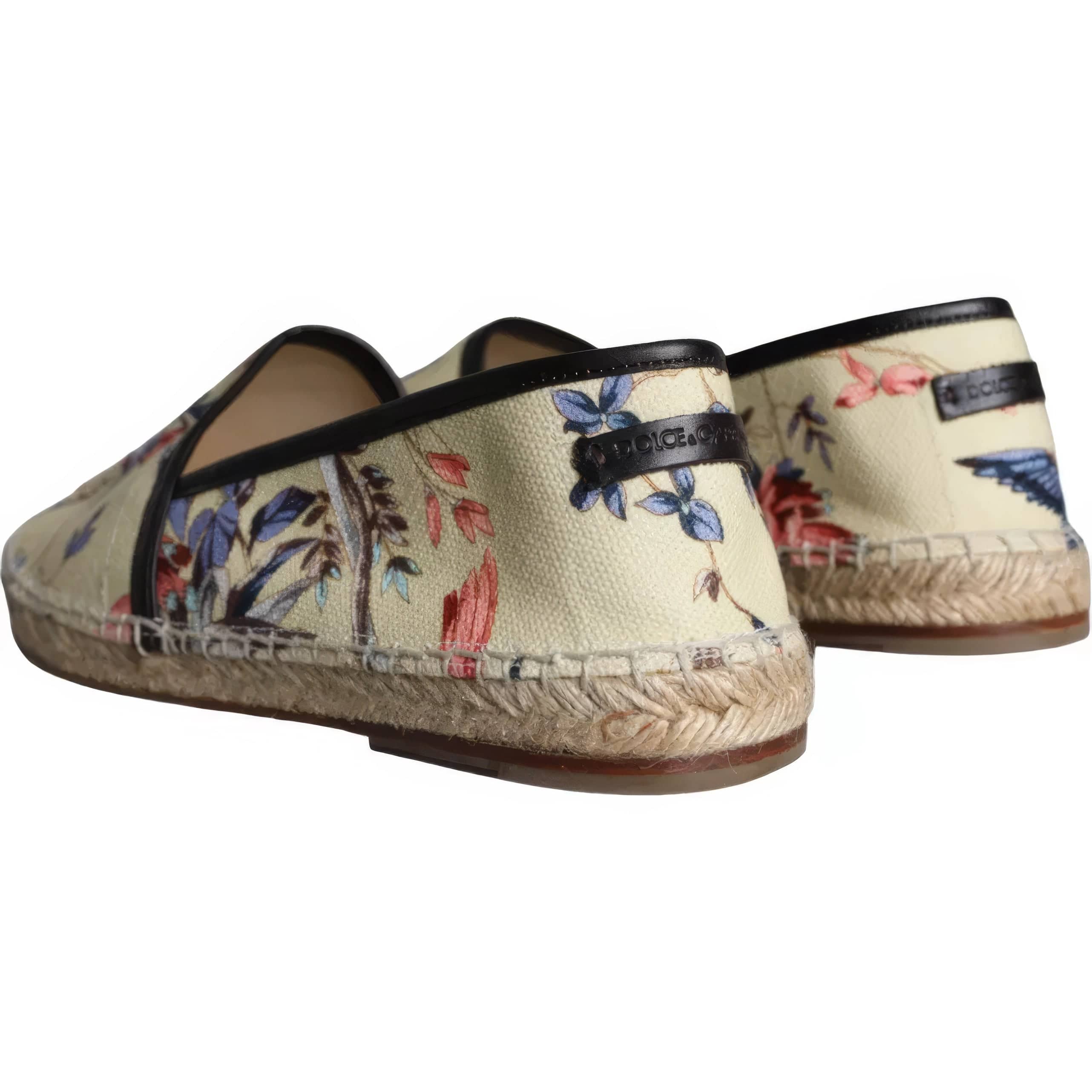 Dolce & Gabbana Espadrilles With Floral Bird Print