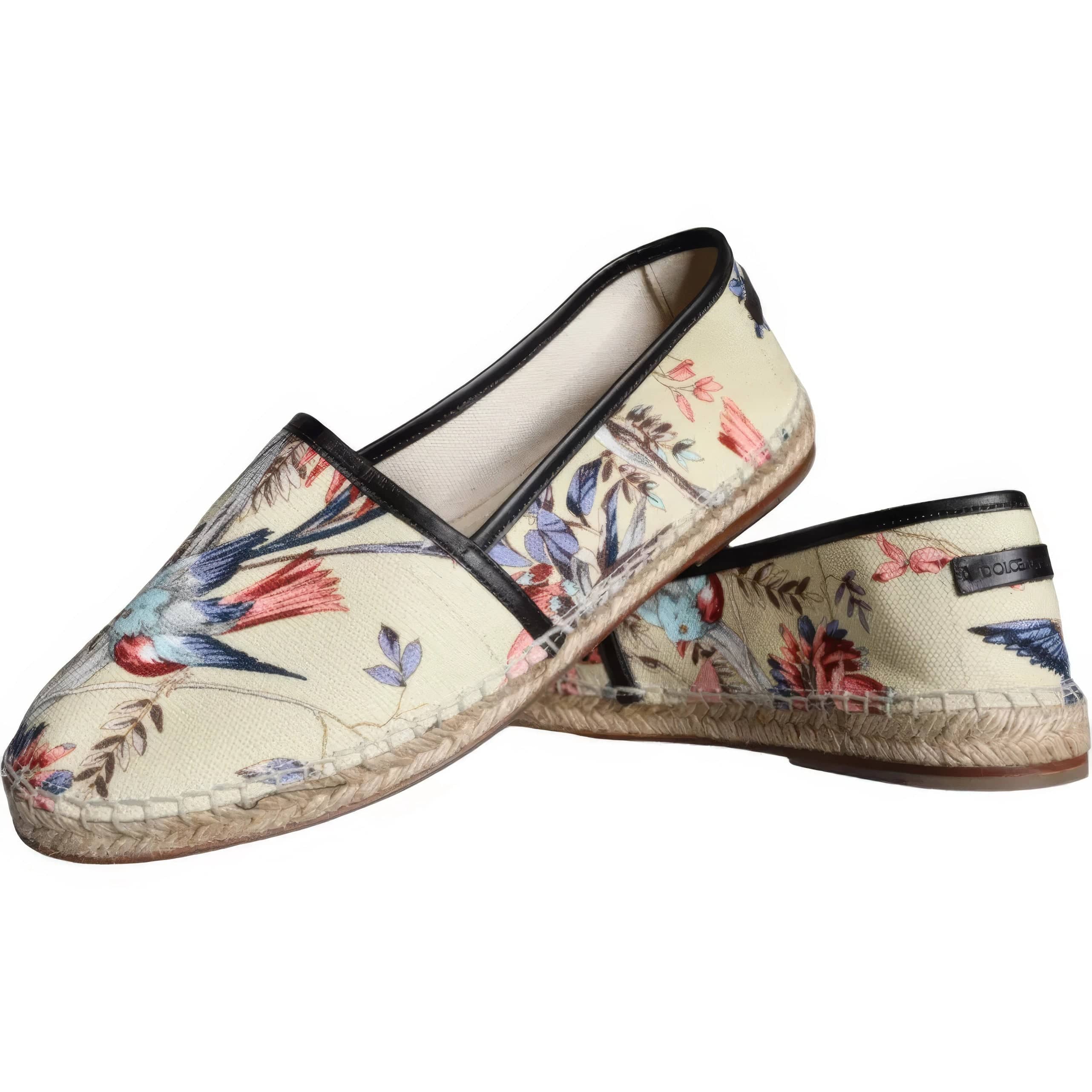 Dolce & Gabbana Espadrilles With Floral Bird Print