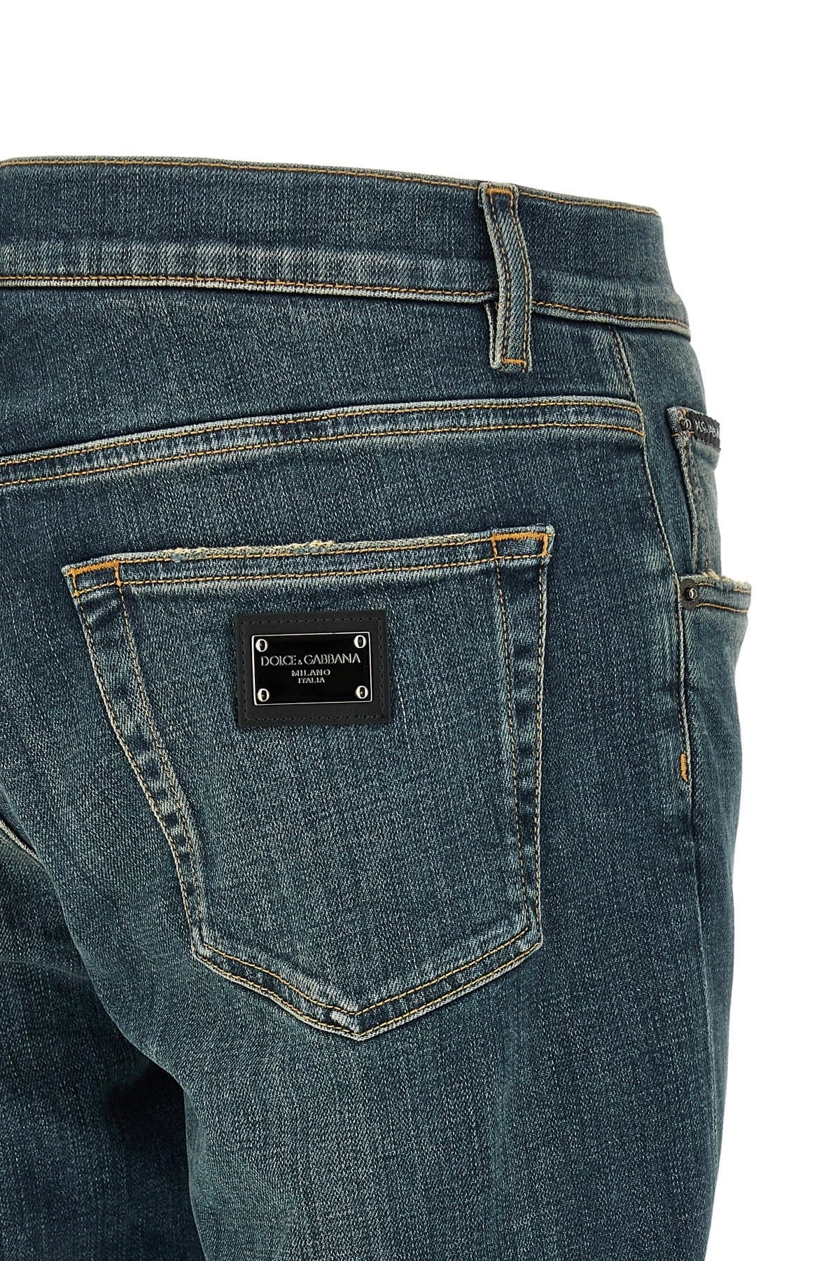 Dolce & Gabbana Dolce & Gabbana Essential Stone-Washed Low-Waist Jeans