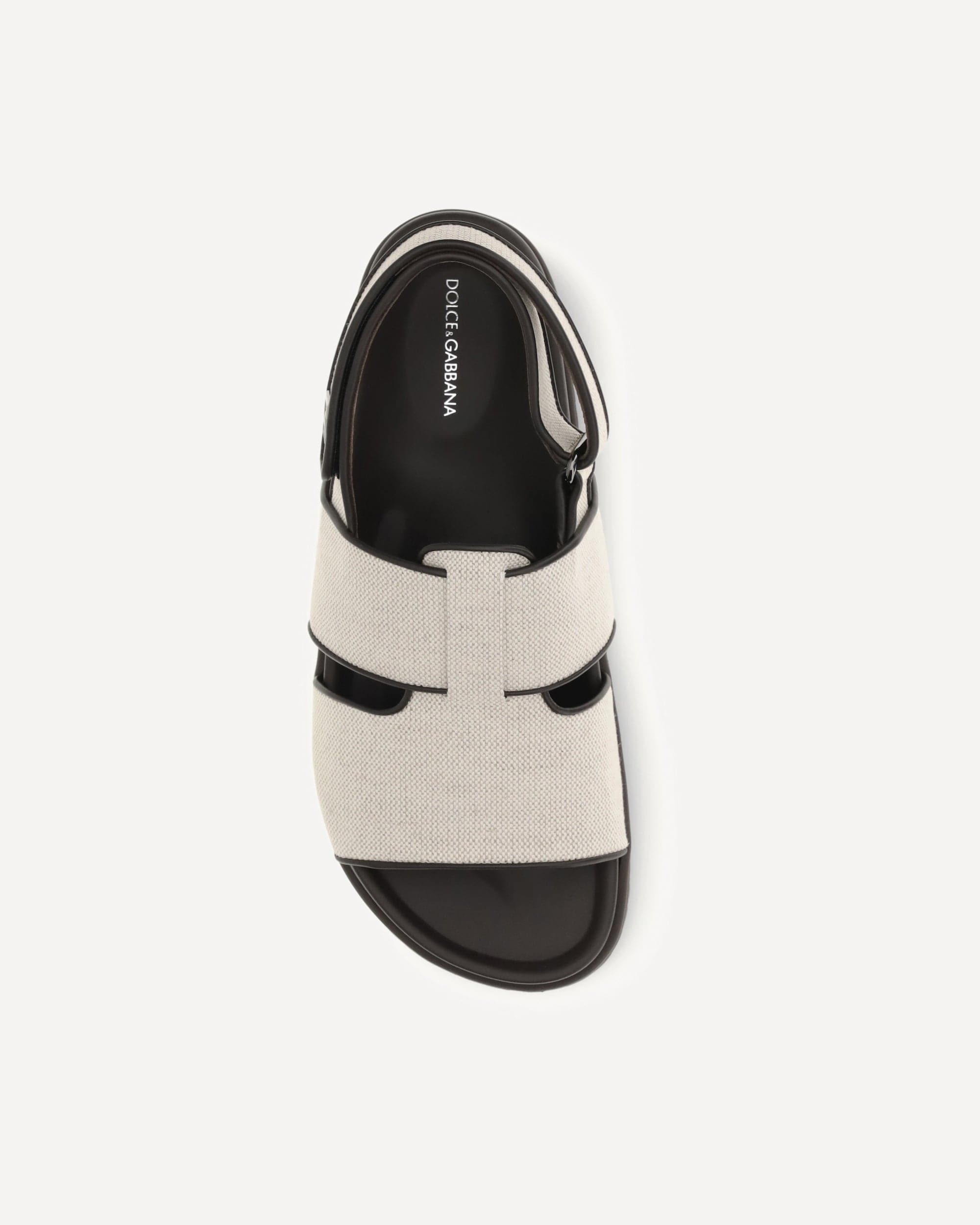 Dolce & Gabbana Fabric And Leather Sandals