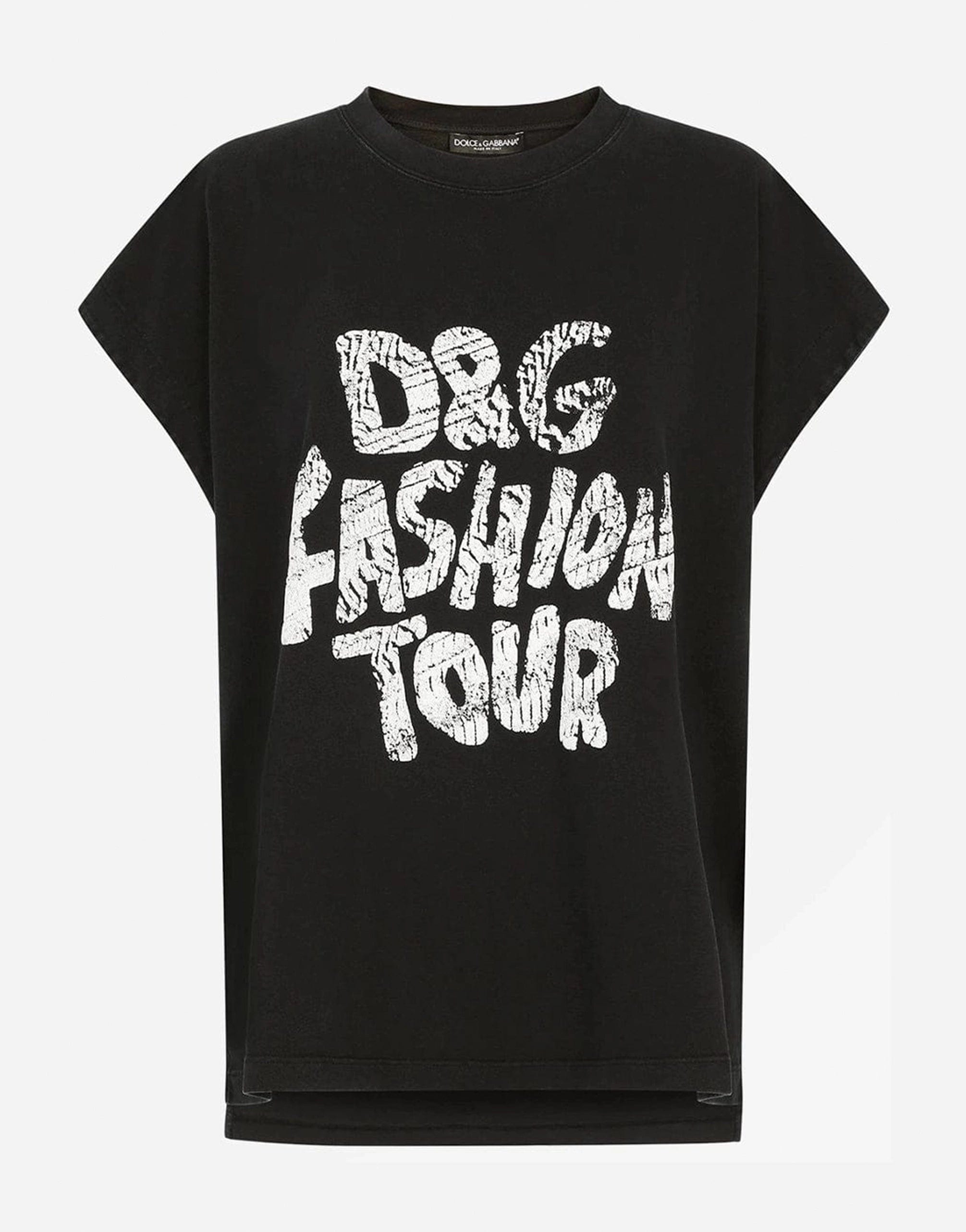 Dolce & Gabbana Fashion Tour Step-Hem T-Shirt
