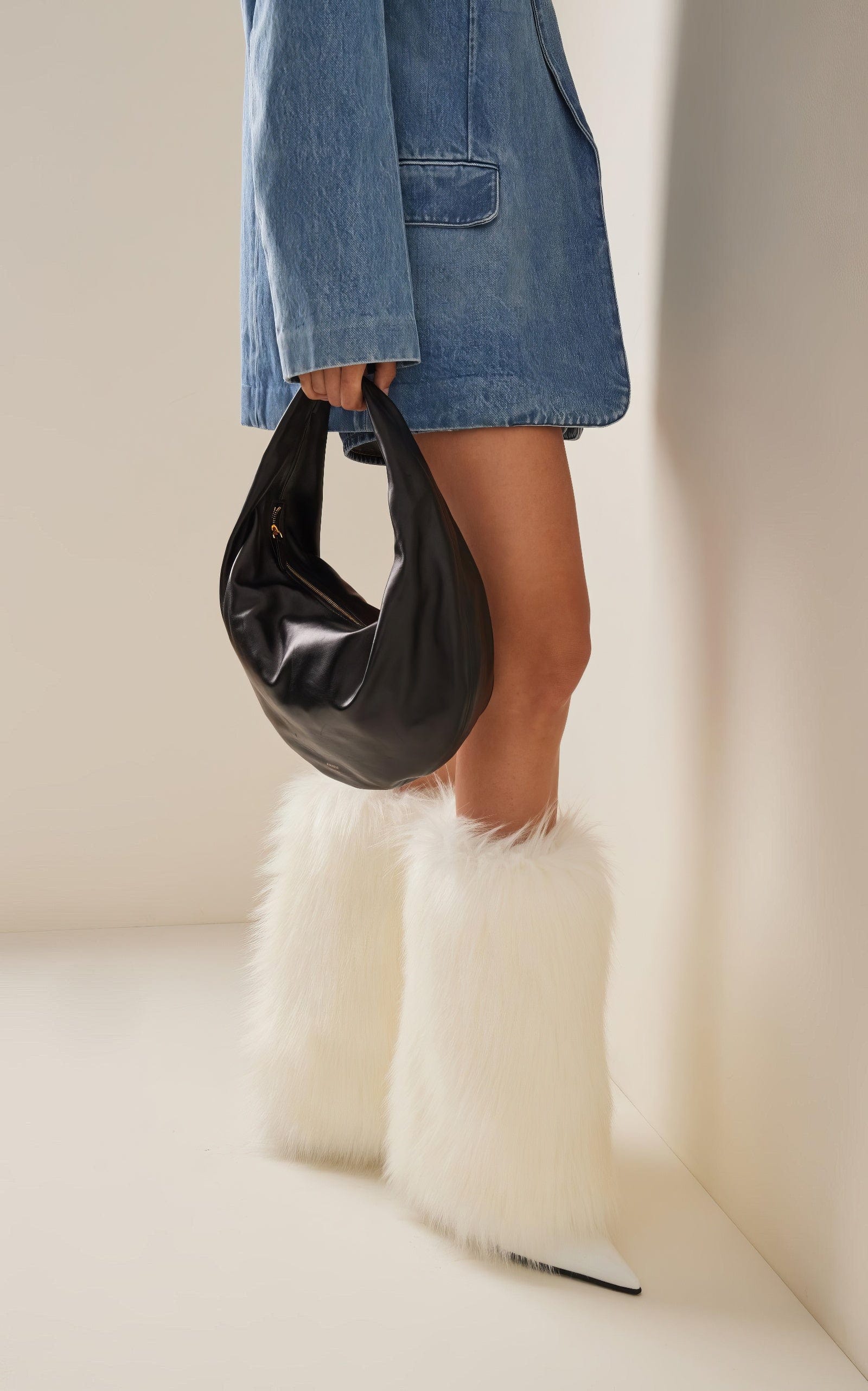 Dolce & Gabbana Faux Fur Boots