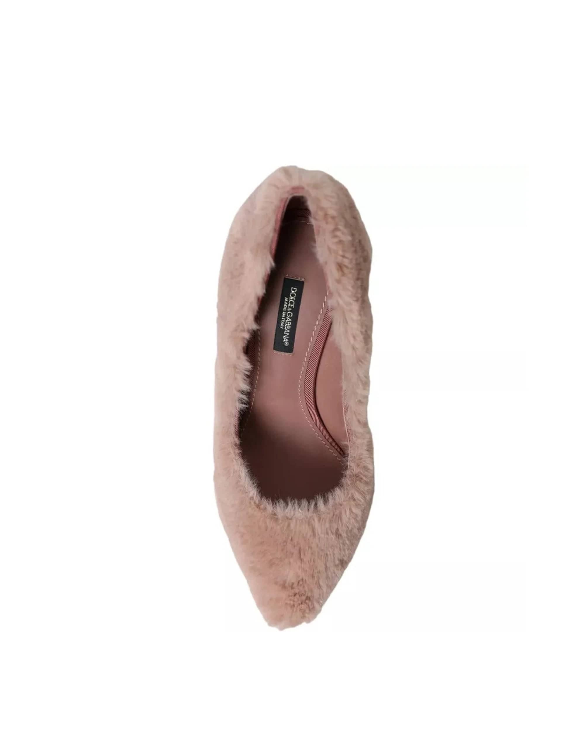 Dolce & Gabbana Faux Fur Heel Pumps