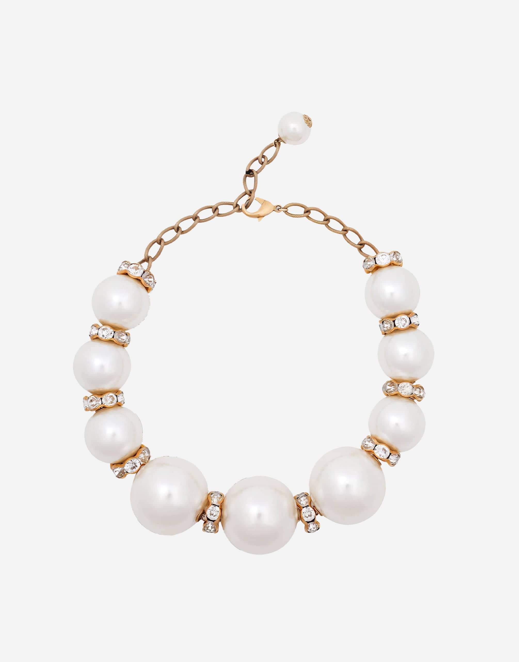 Dolce & Gabbana Faux Pearl Beads Necklace