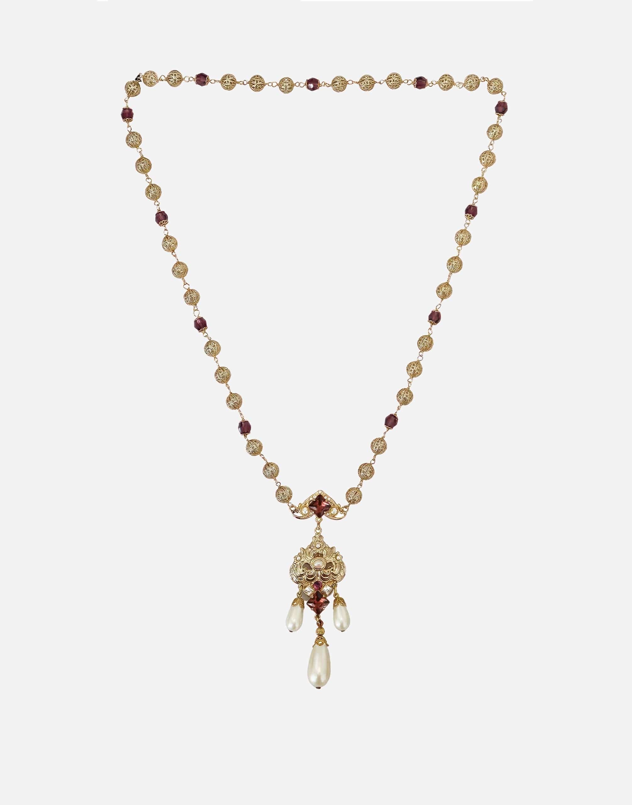 Dolce & Gabbana Faux Pearl Embellished Necklace
