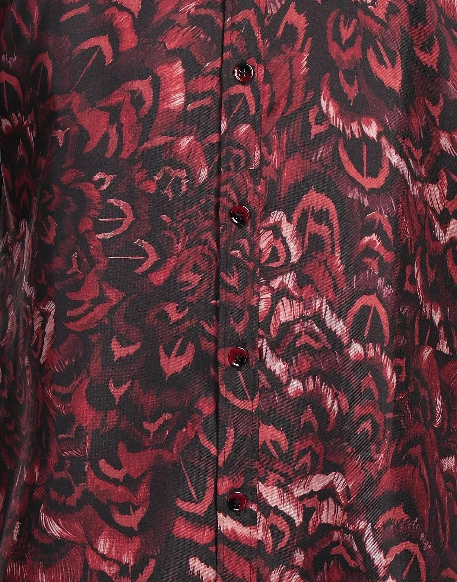 Dolce & Gabbana Feather Print Silk Shirt