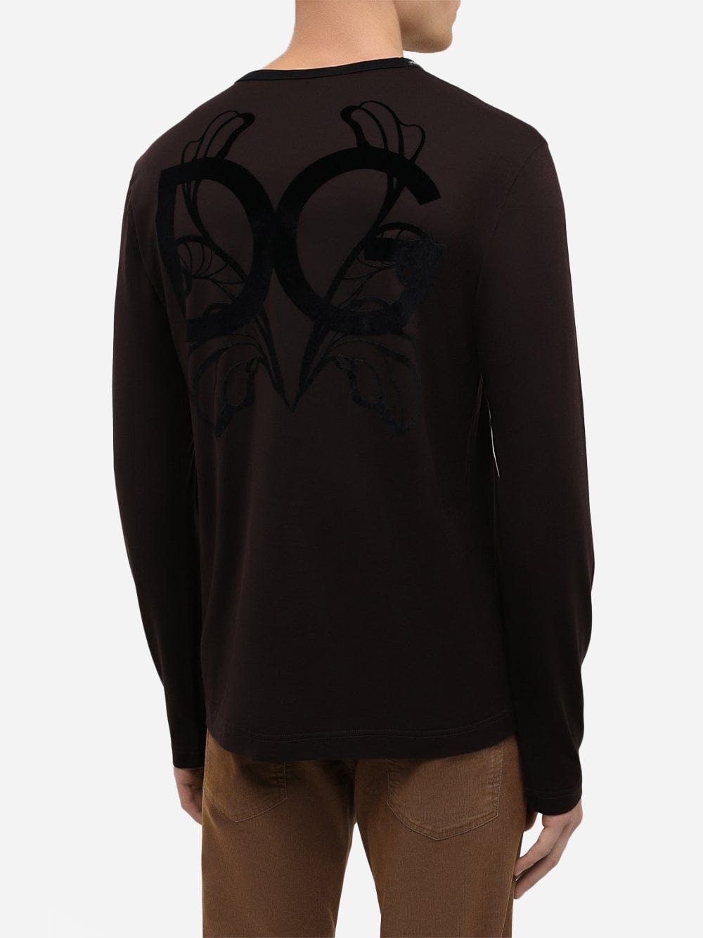 Dolce & Gabbana Flocked DG Logo Sweatshirt