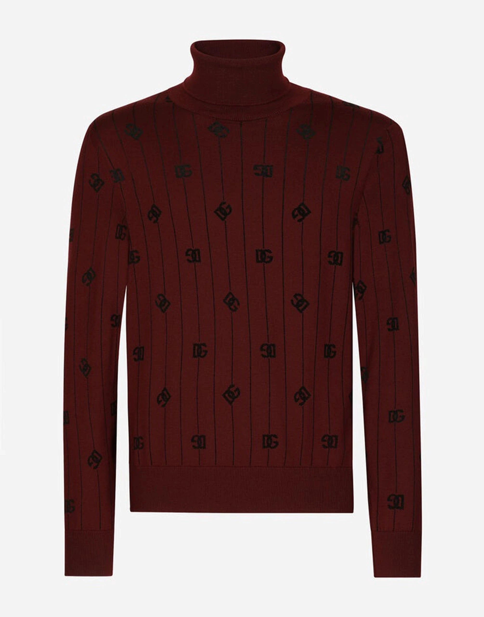 Dolce Gabbana Sweater DG Print Wool-Neck Print Print Sendegaro US