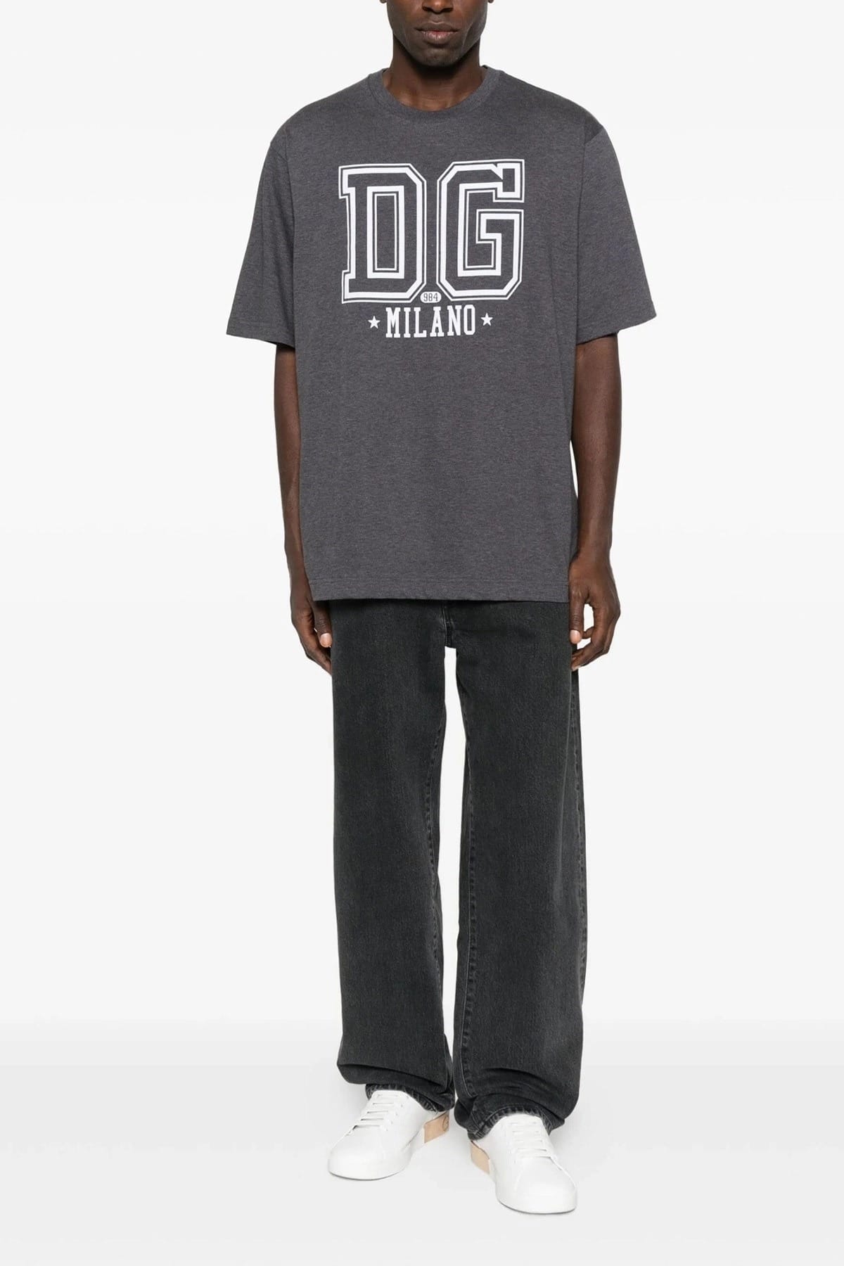 Dolce & Gabbana Dolce & Gabbana Flocked Print T-Shirt