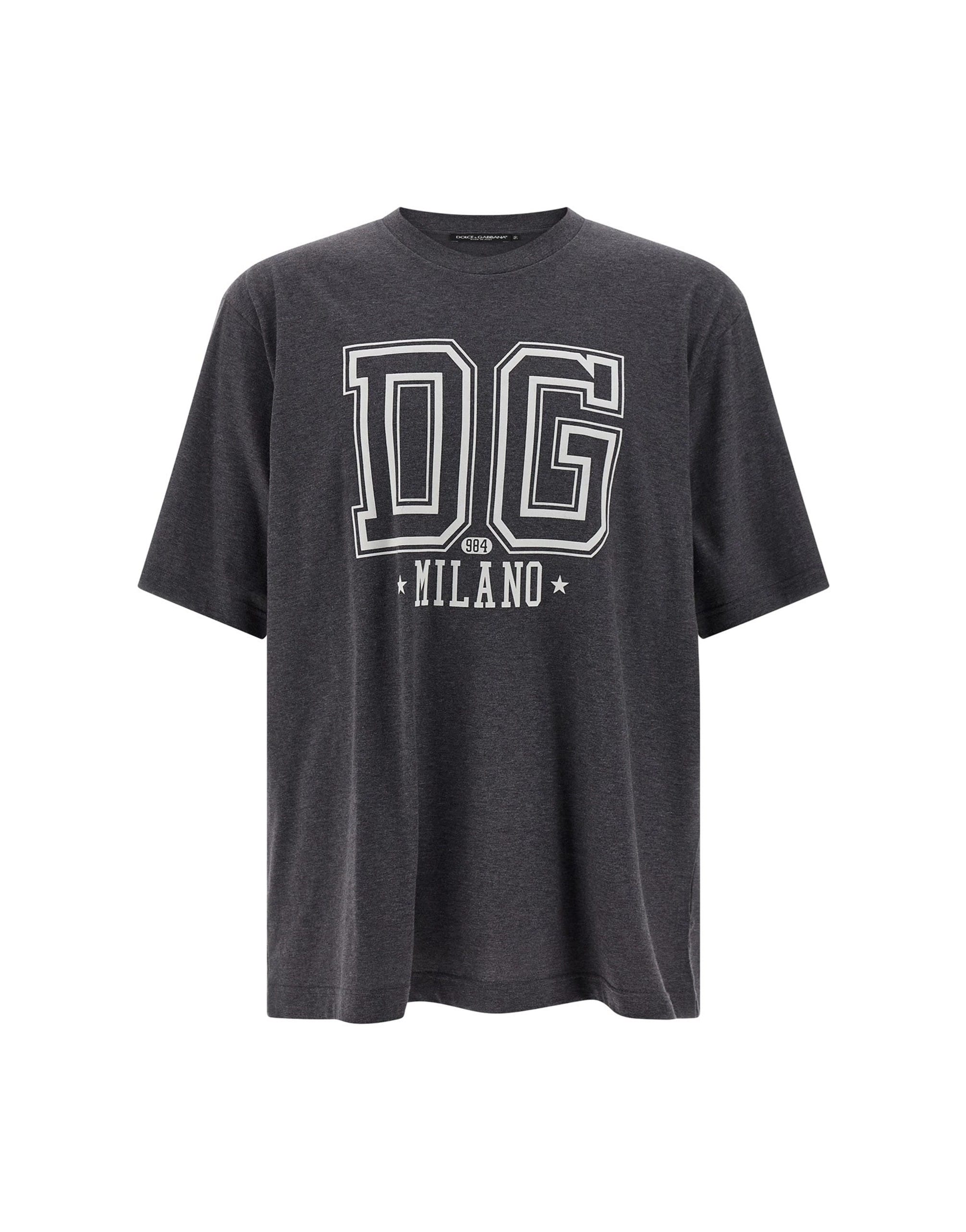 Dolce & Gabbana Dolce & Gabbana Flocked Print T-Shirt