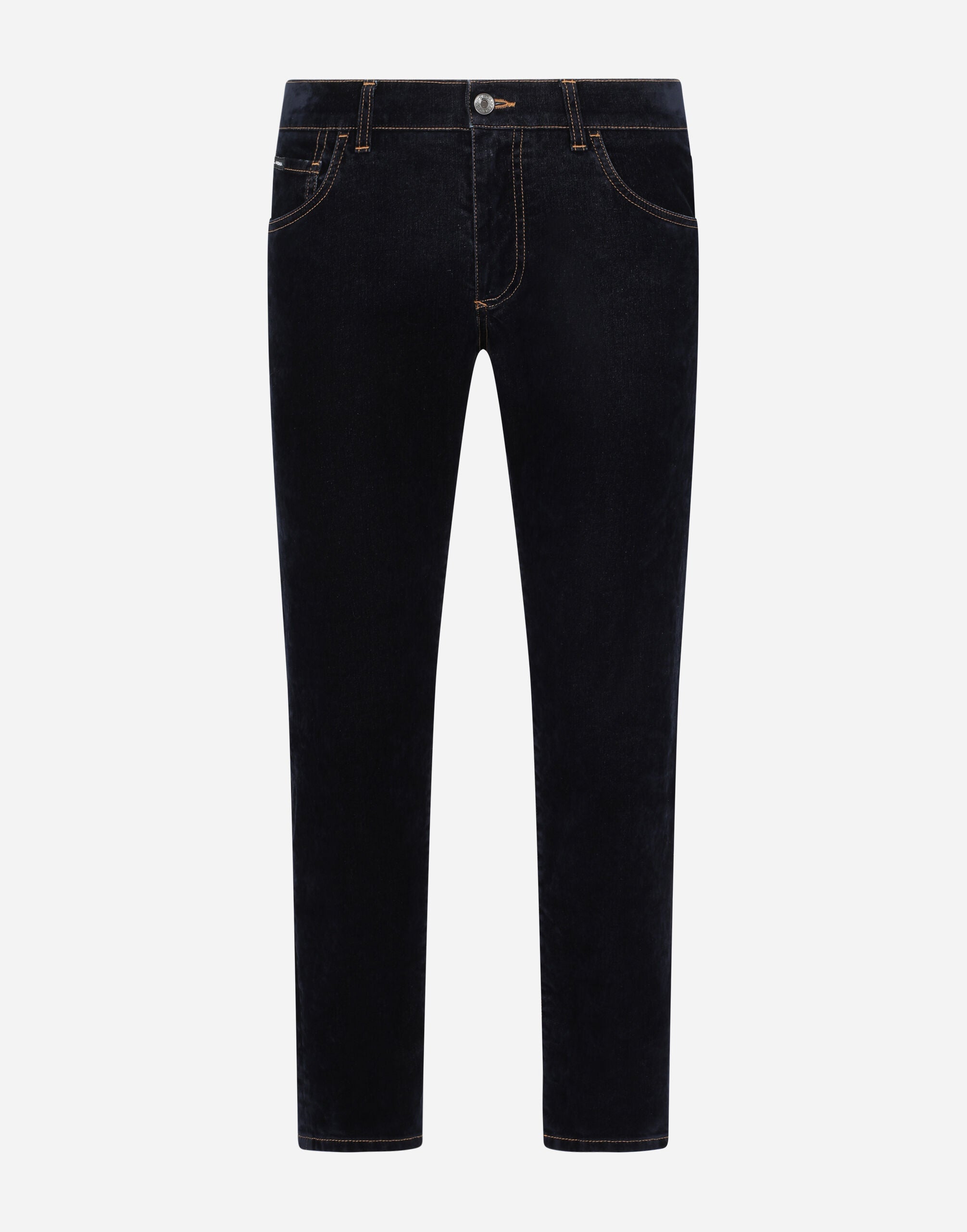 Dolce & Gabbana Flocked Slim-Fit Stretch Jeans