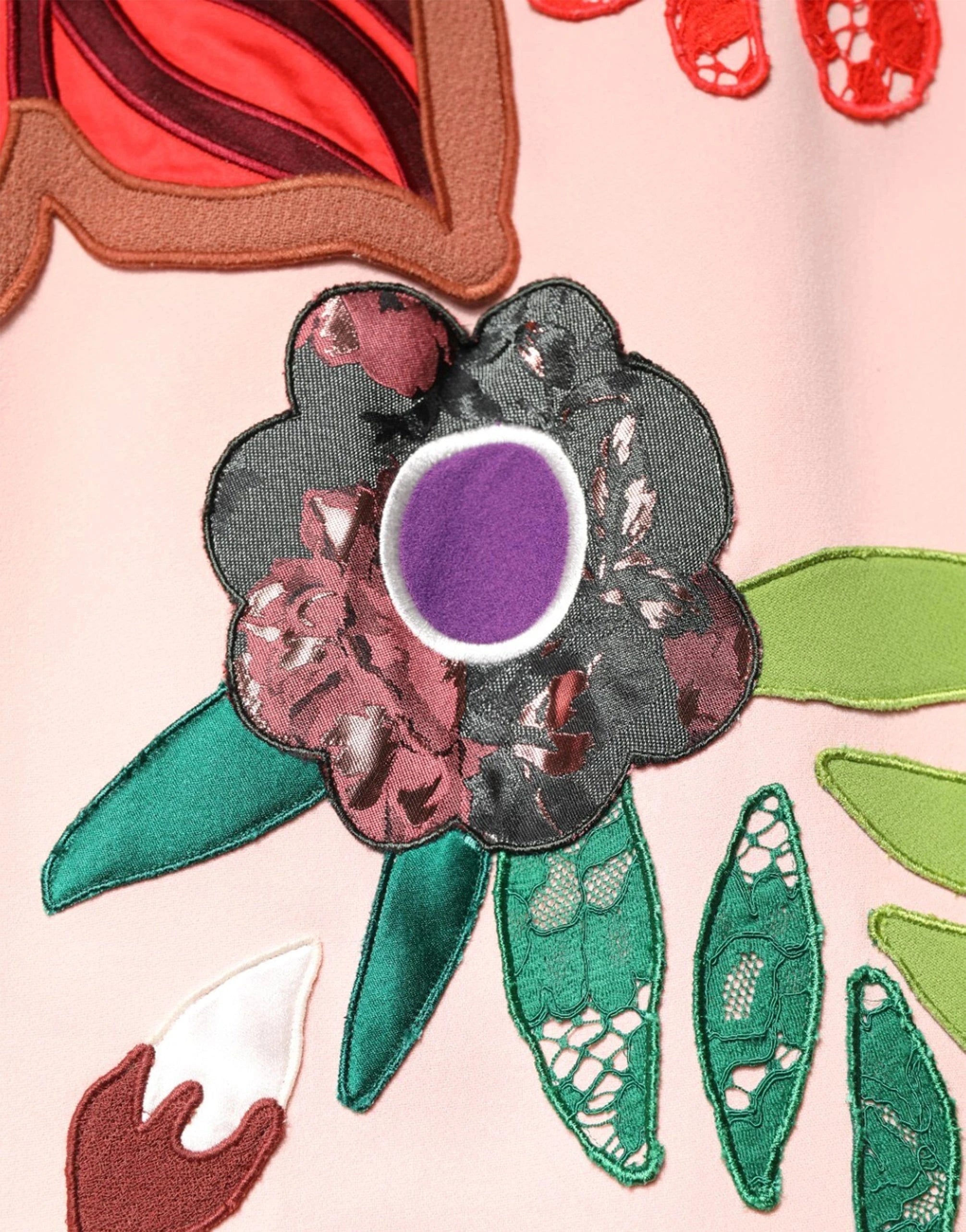 Dolce & Gabbana Floral Applique Bustier Dress