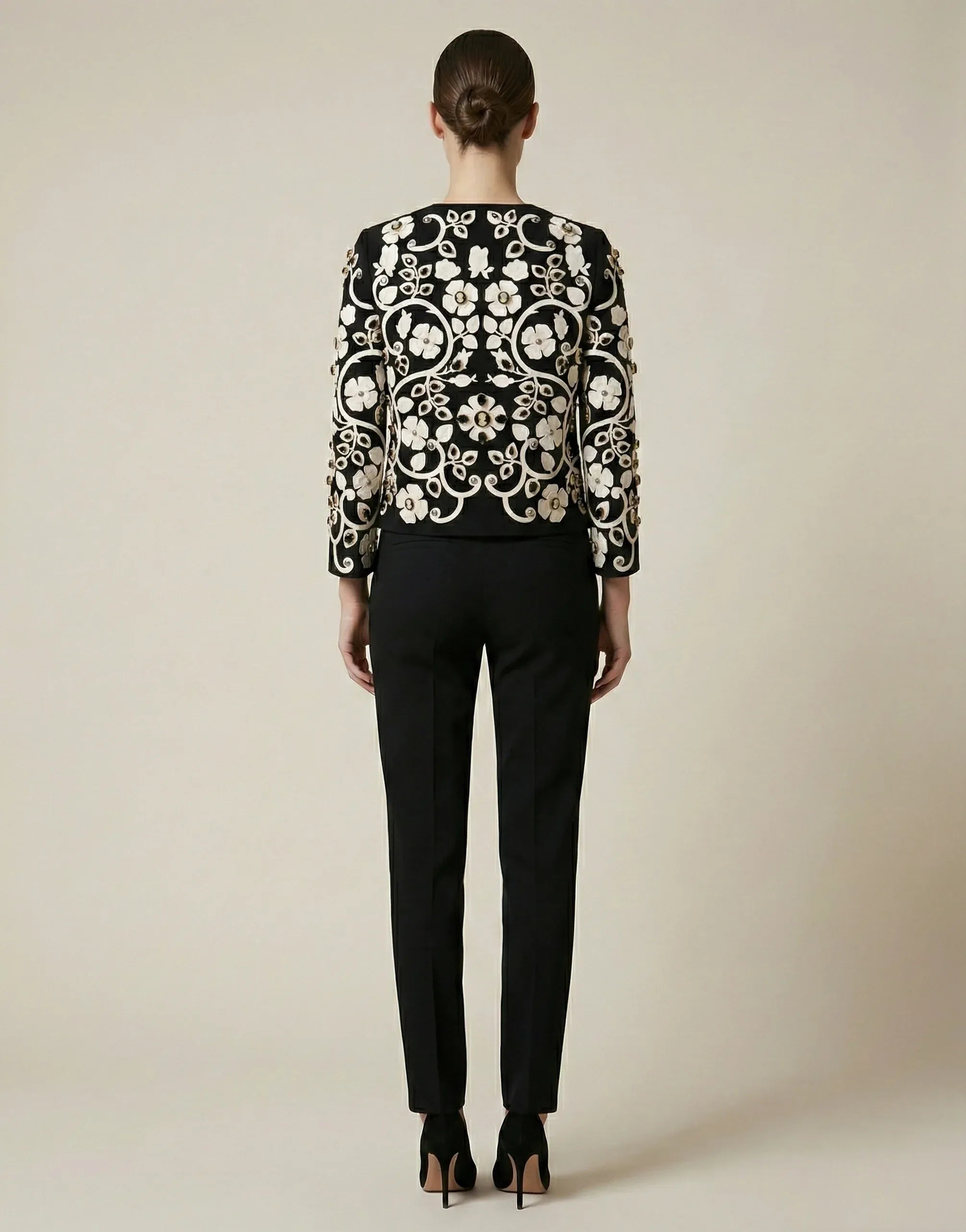 Dolce & Gabbana Floral Appliqué Jacket