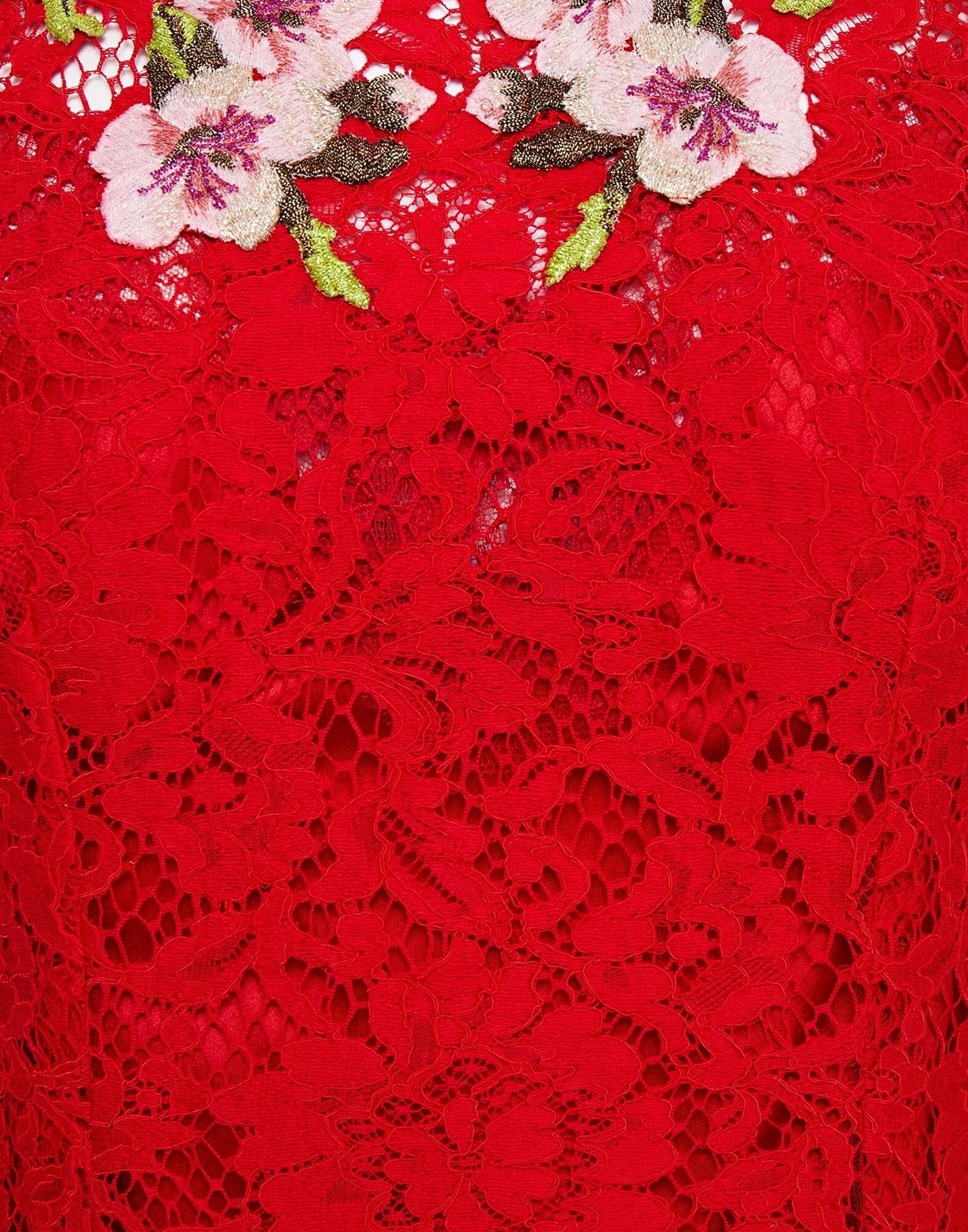 Dolce & Gabbana 花柄アップリケレーストップス | Sendegaro JP
