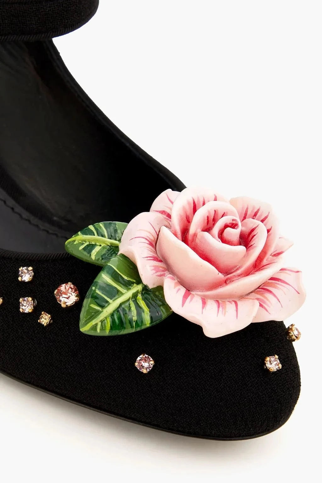 Dolce & Gabbana Floral Appliqué Mary Jane Pumps