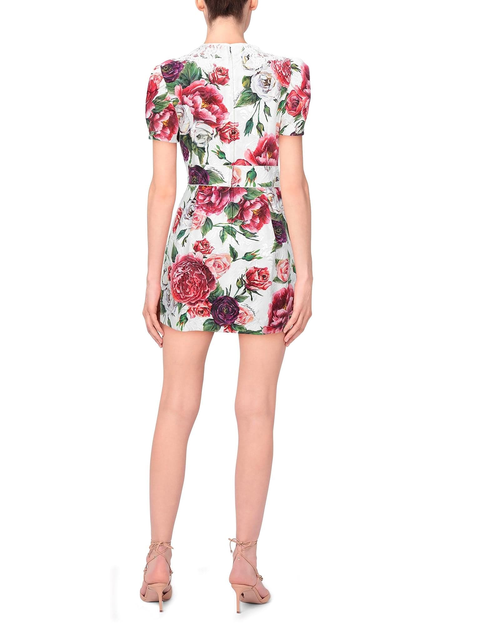 Dolce & Gabbana Floral Brocade Embellished Mini Dress