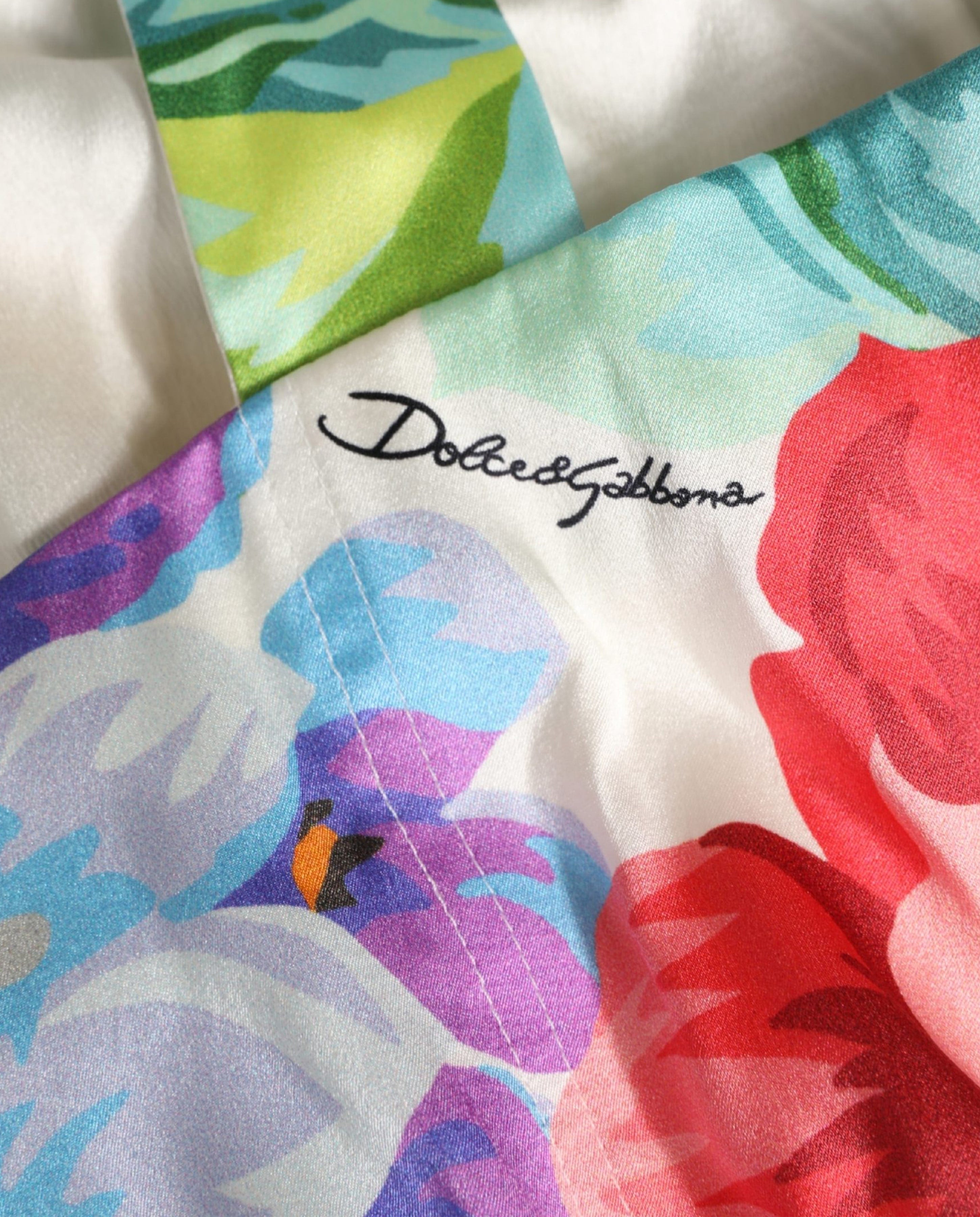Top corto floreale Dolce & Gabbana