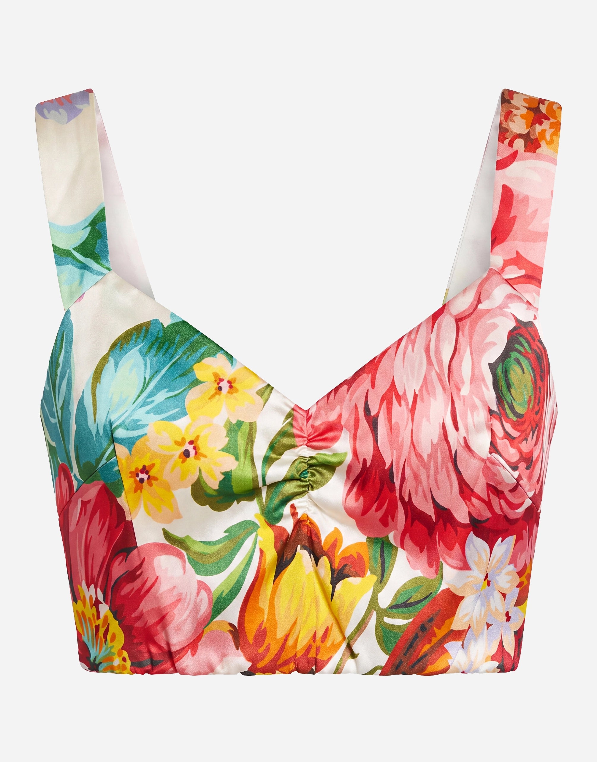 Top corto floreale Dolce & Gabbana