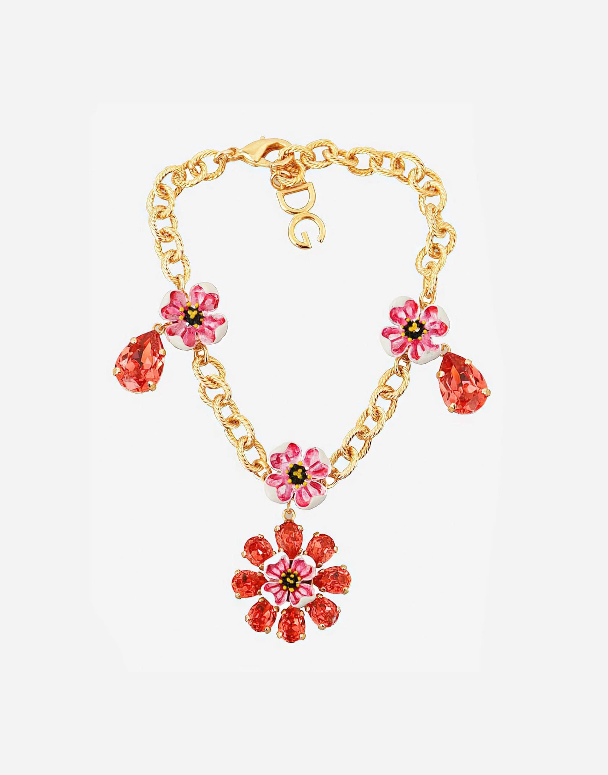 Dolce & Gabbana Floral Embellished Bracelet