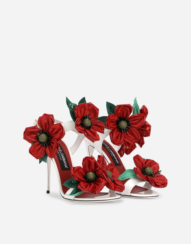 Dolce & Gabbana 花柄の装飾が施されたサンダル | Sendegaro JP