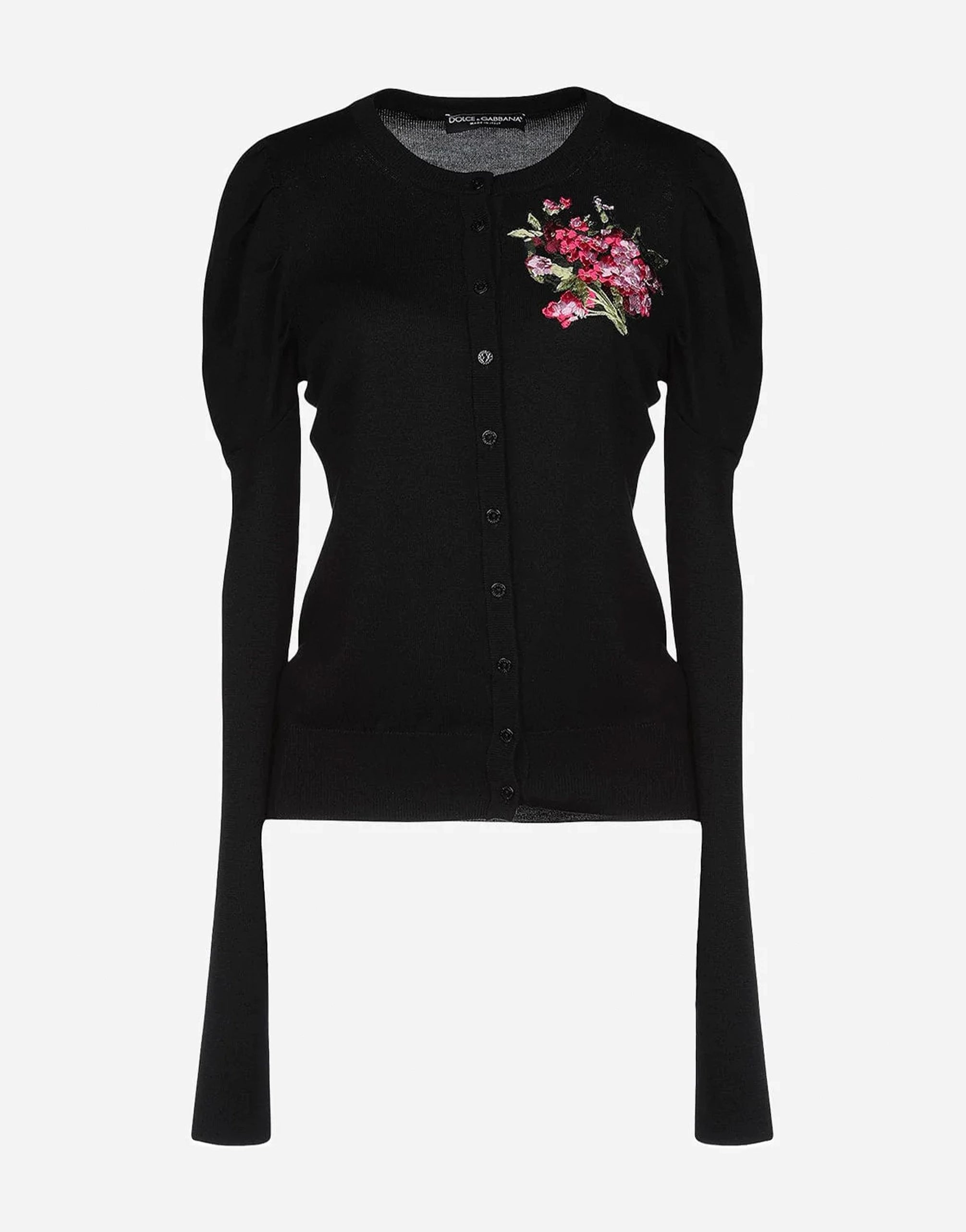 Dolce & Gabbana Floral-Embroidered Cardigan