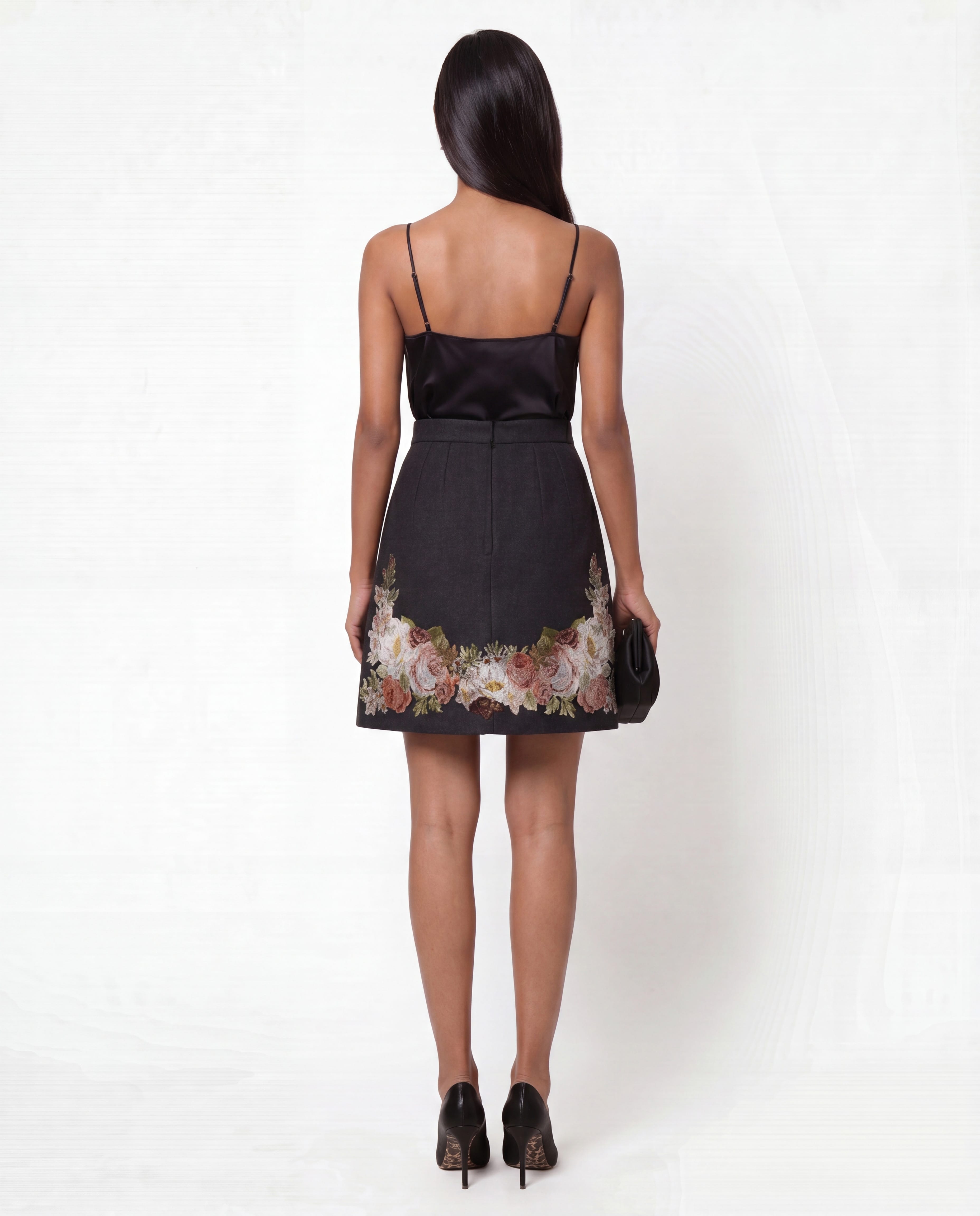 Dolce & Gabbana Dolce & Gabbana Floral Embroidered Mini Skirt