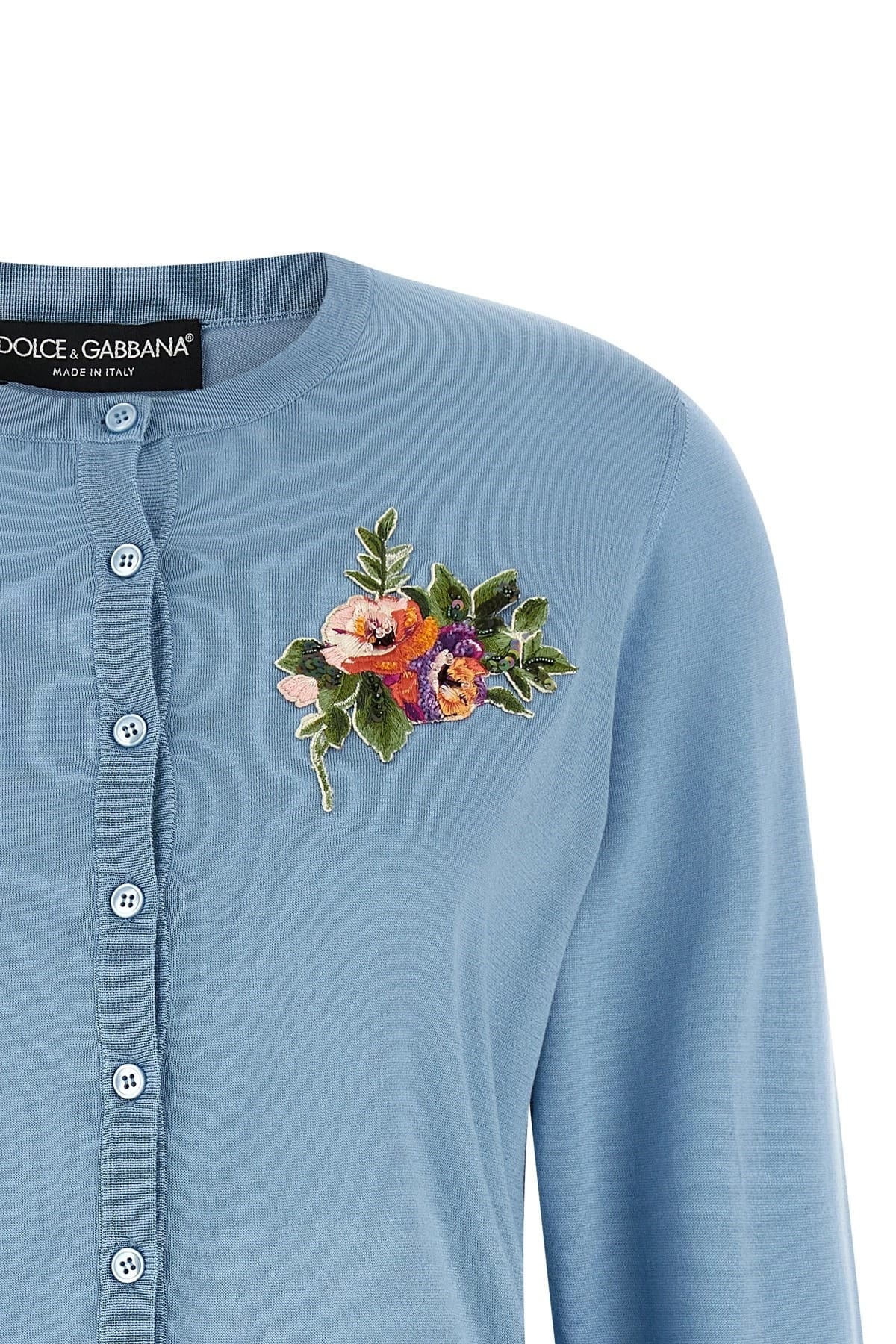 Dolce & Gabbana Dolce & Gabbana Floral Embroidery Silk Cardigan