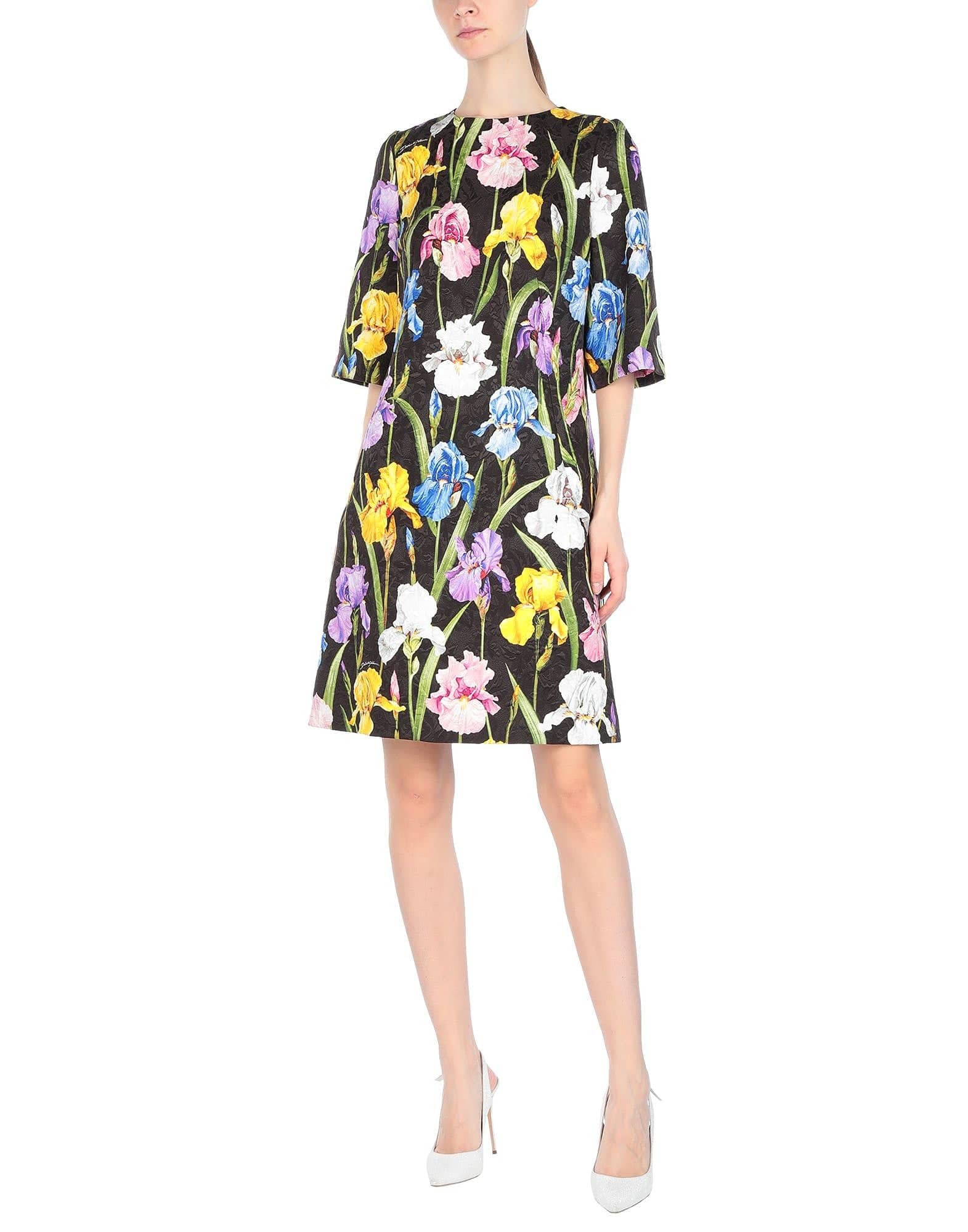 Dolce & Gabbana Floral Jacquard A-Line Mini Dress