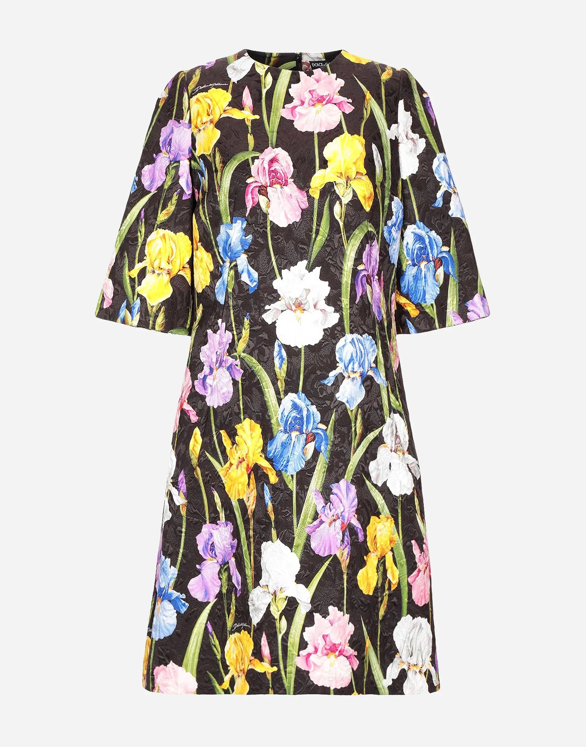 Dolce & Gabbana Floral Jacquard A-Line Mini Dress