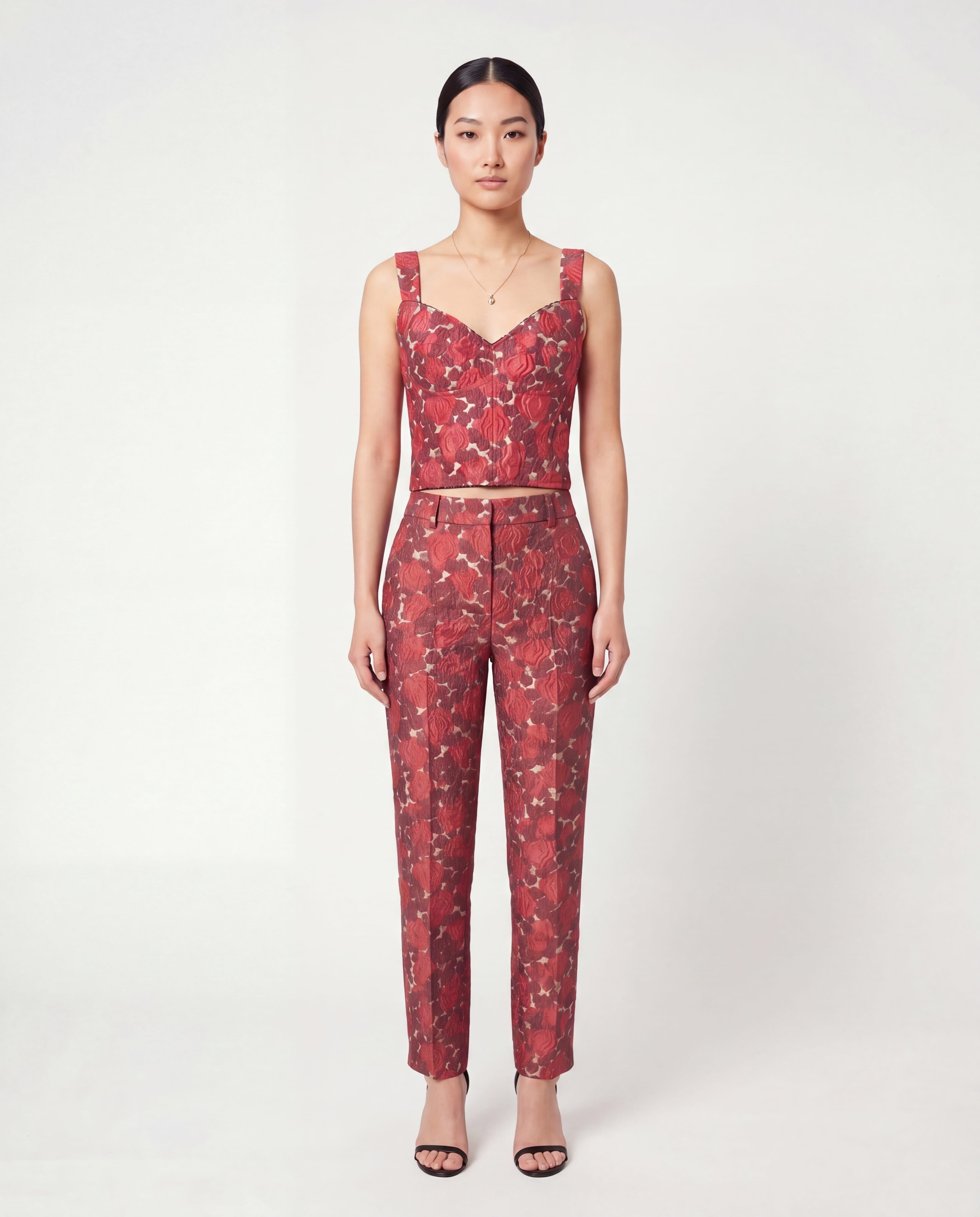 Dolce & Gabbana Floral Jacquard Bustier Crop Top - alternate view