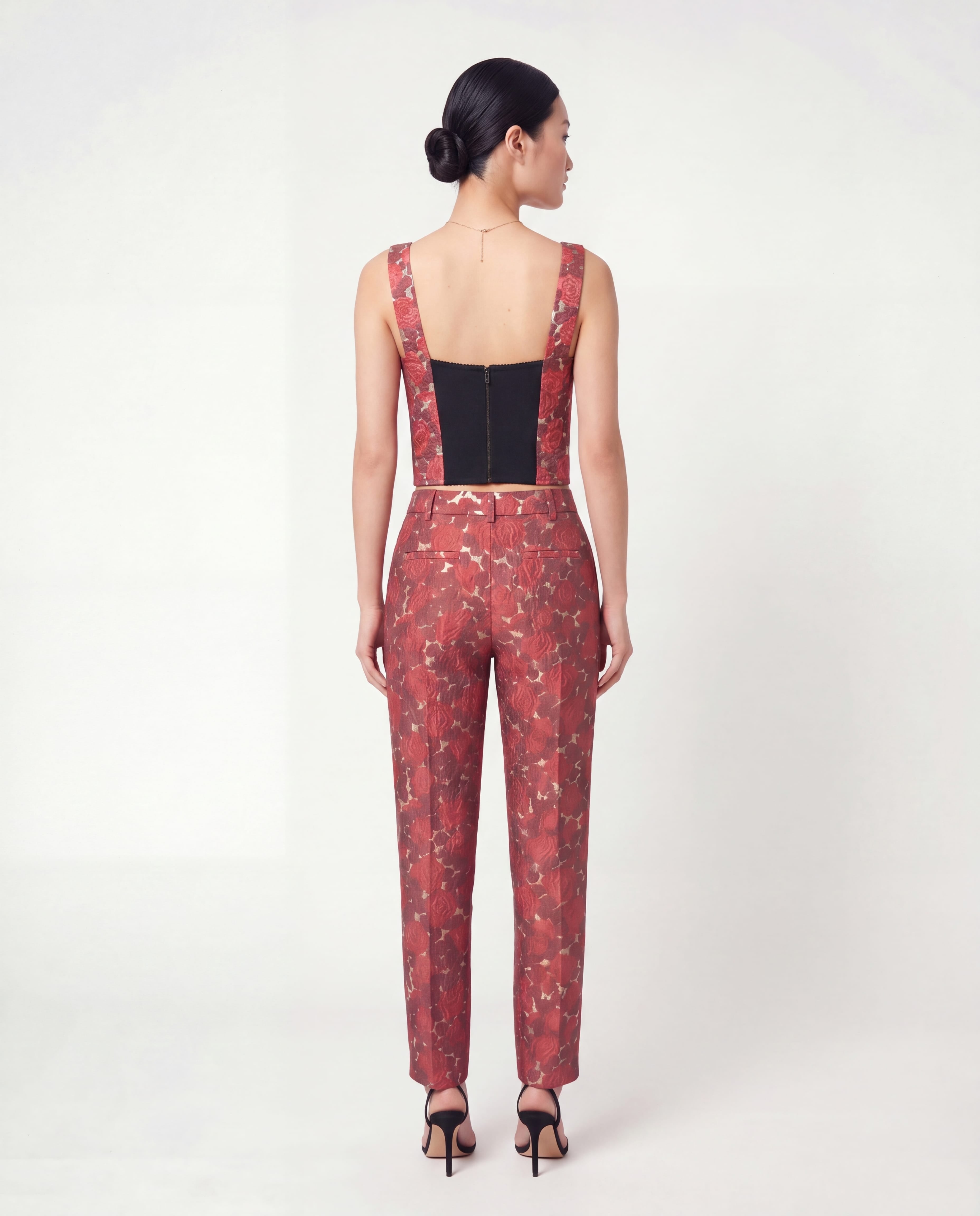 Dolce & Gabbana Dolce & Gabbana Floral Jacquard Bustier Crop Top
