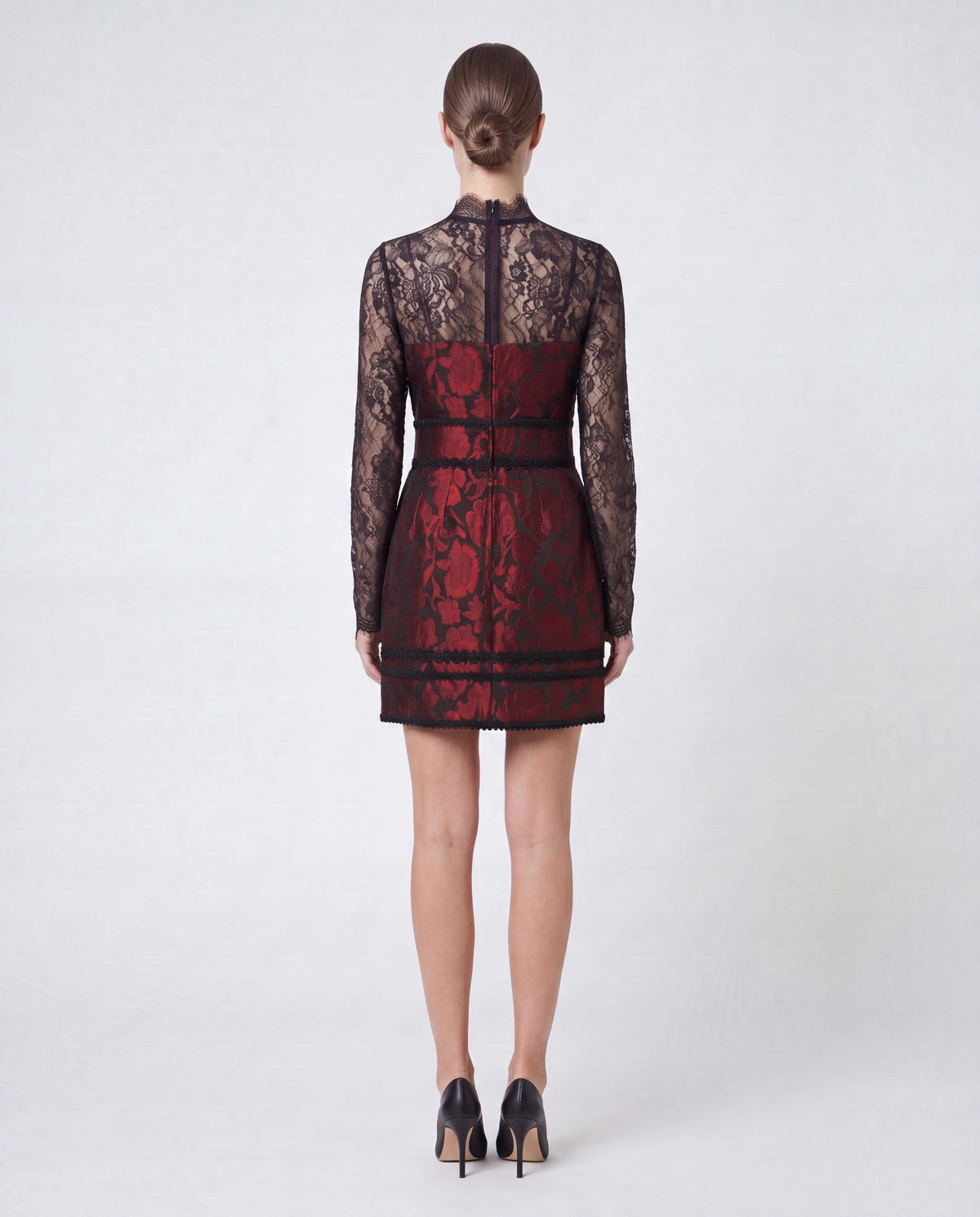 Dolce & Gabbana 花柄ジャカードレース ミニスカート | Sendegaro JP