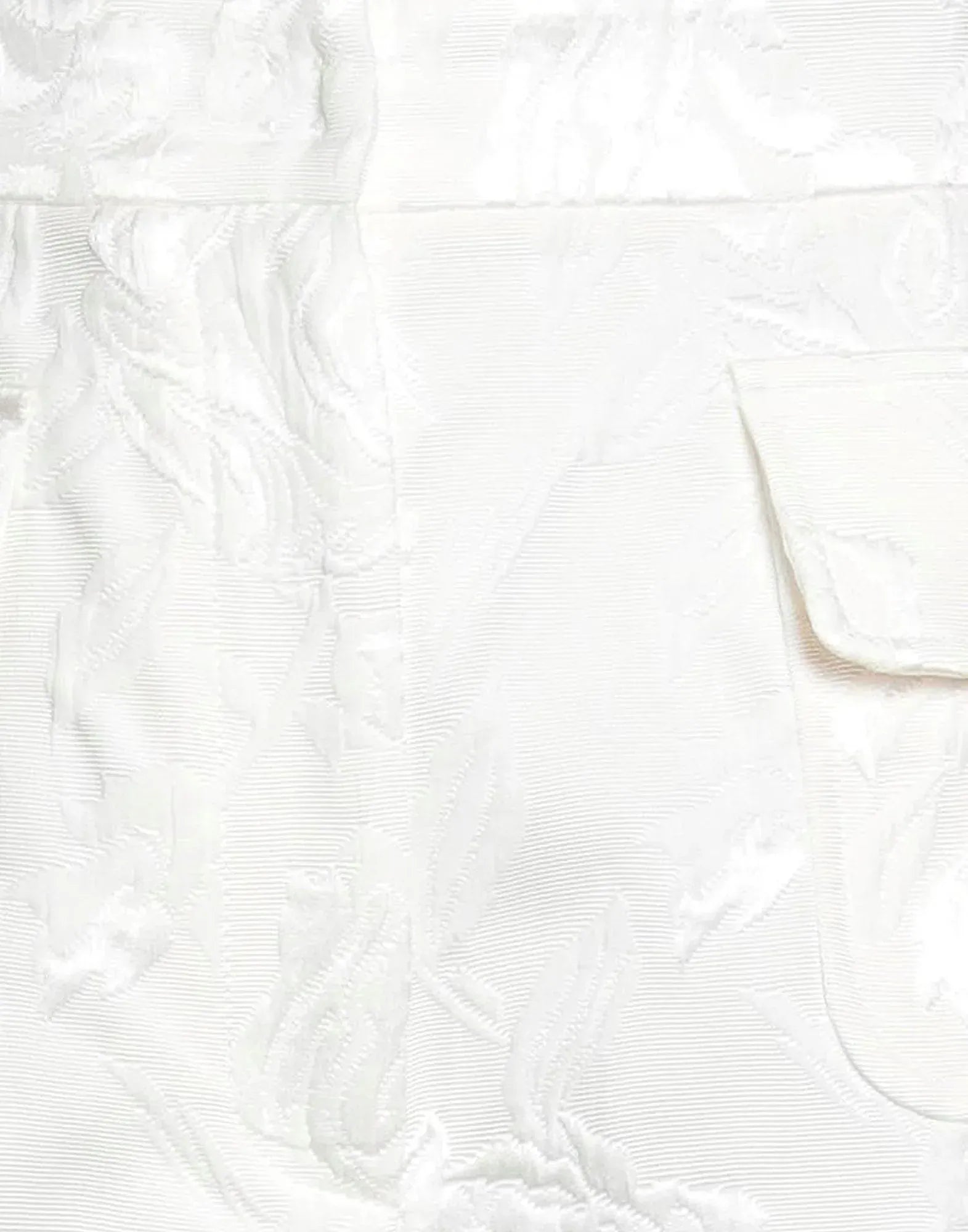 Dolce & Gabbana Floral Jacquard Skirt With Rose Buttons