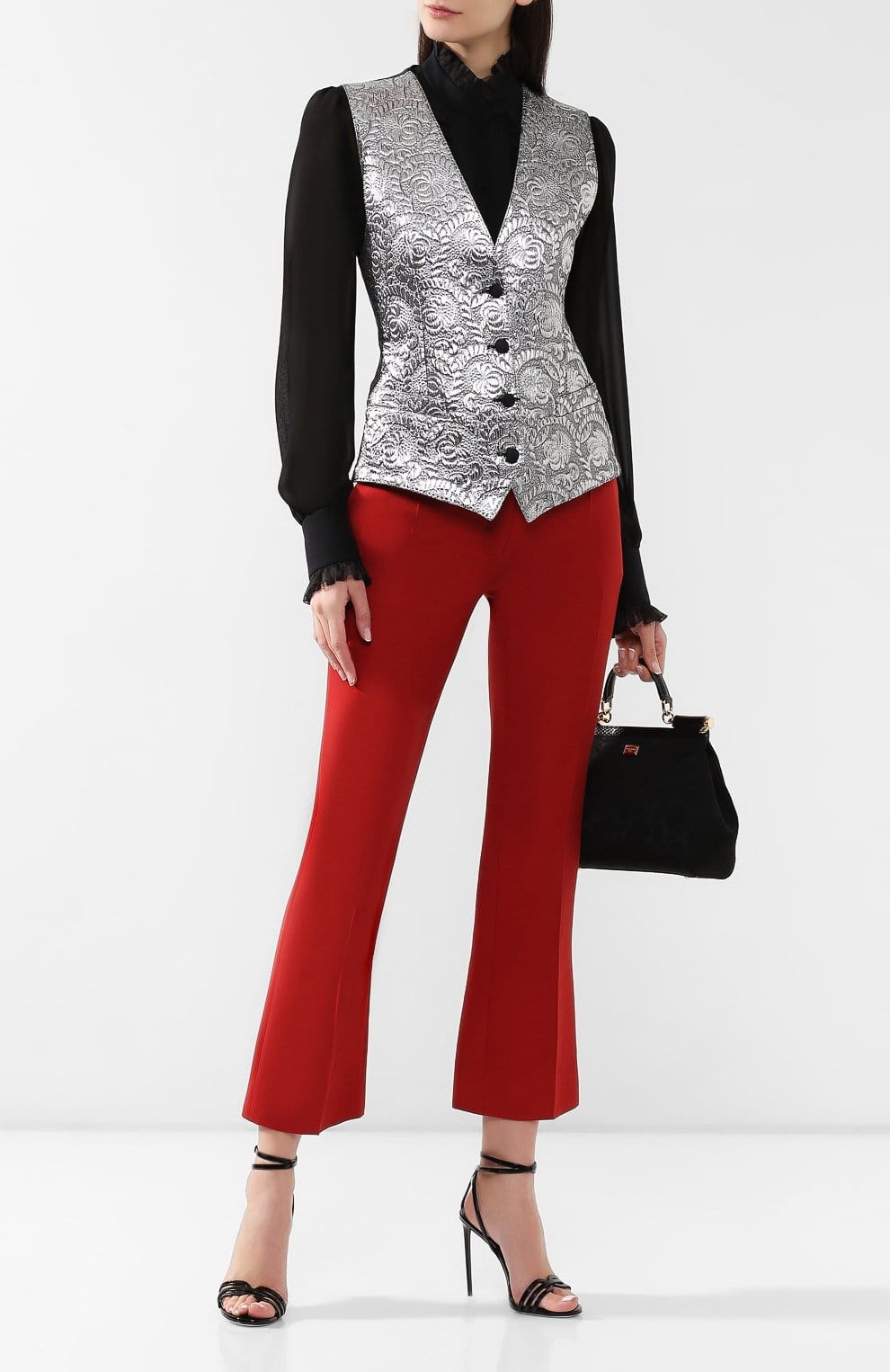 Dolce & Gabbana Floral Jacquard Vest