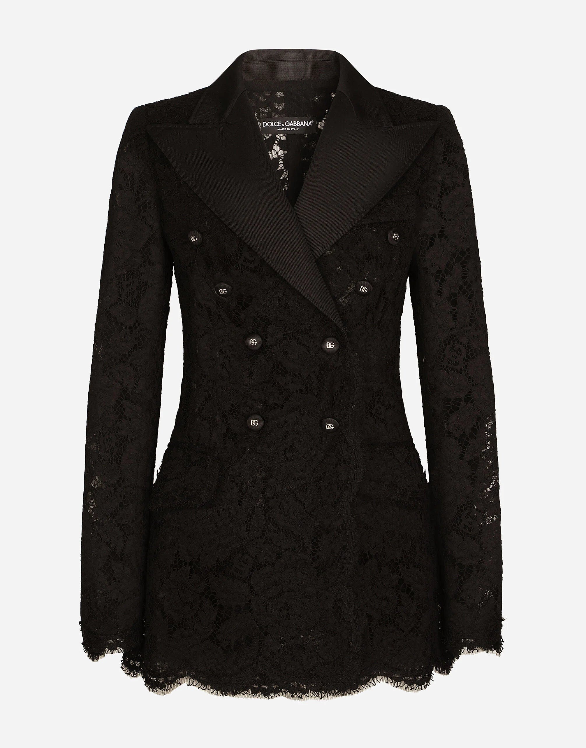 Dolce & Gabbana Floral Lace Blazer Jacket