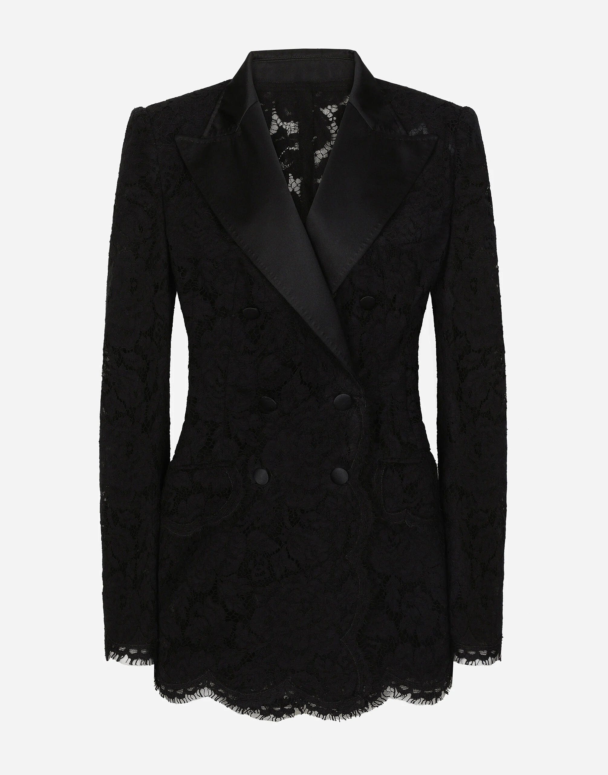 Dolce & Gabbana Floral Lace Blazer Jacket